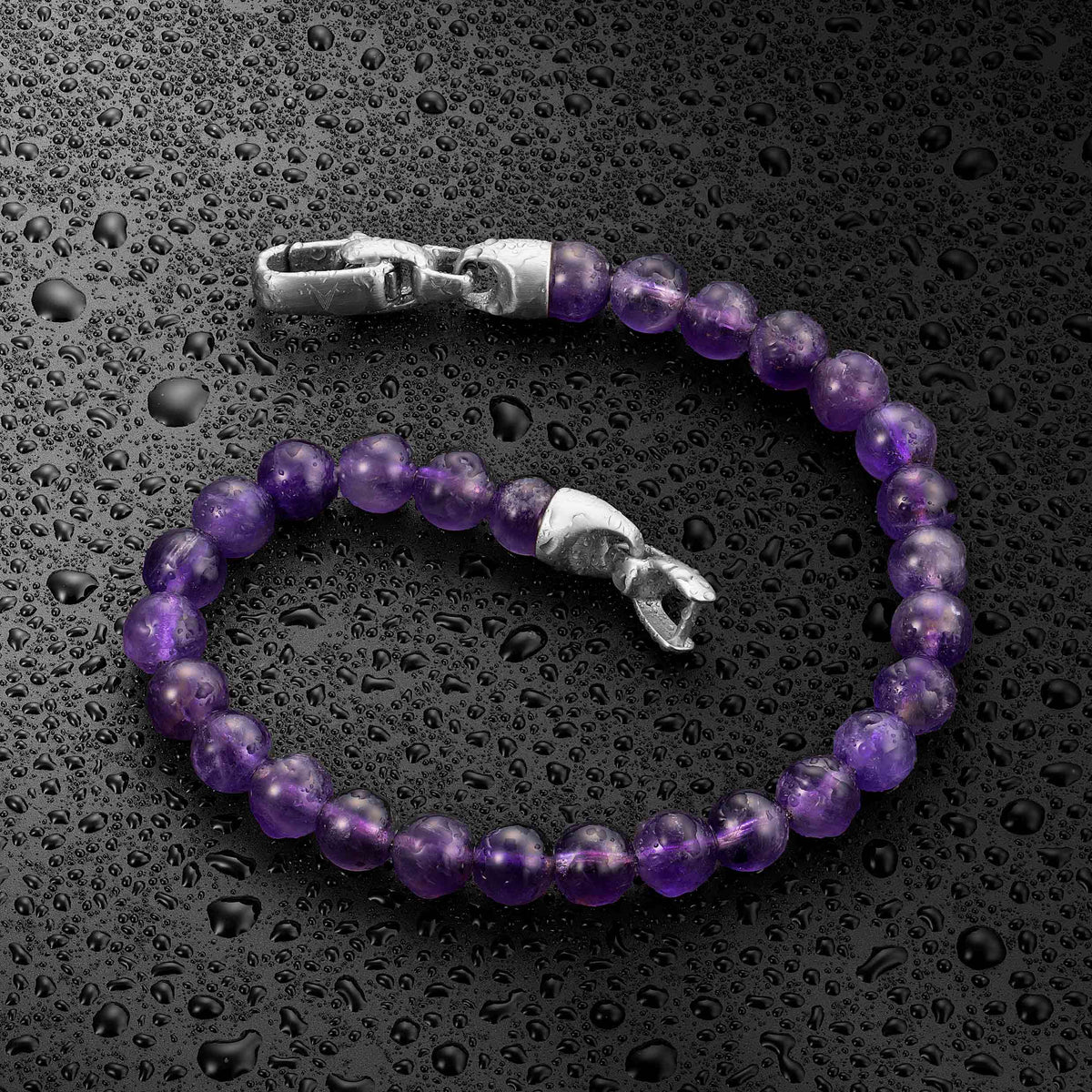 Birthstone Bracelet, 6MM - February