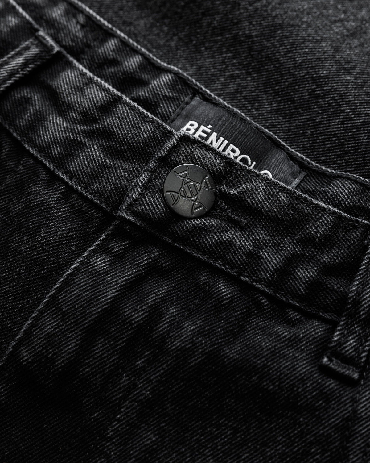 Benir Clothing Zip Flare Denim - Blackout — 28 — Alternate View 7