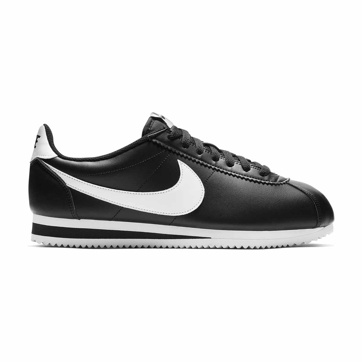 Nike Classic Cortez Womens Leather Shoes (Black)