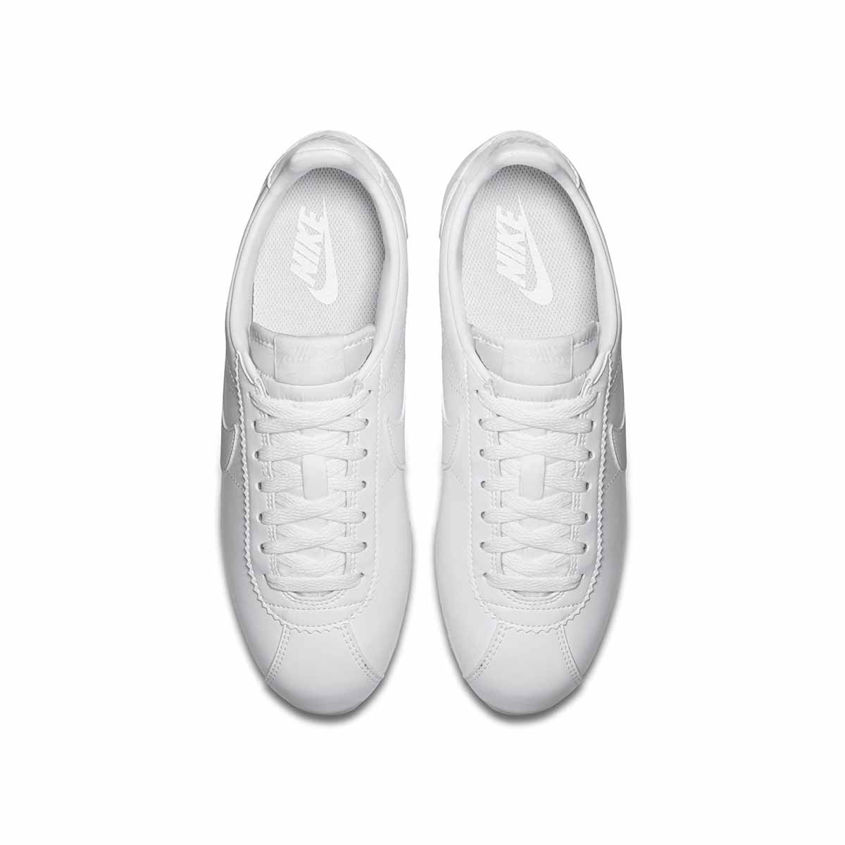 Nike Classic Cortez Womens Leather Shoes (White)