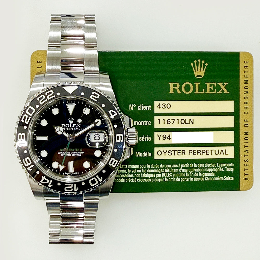 Rolex GMT-Master II Black Dial 116710LN (2013)