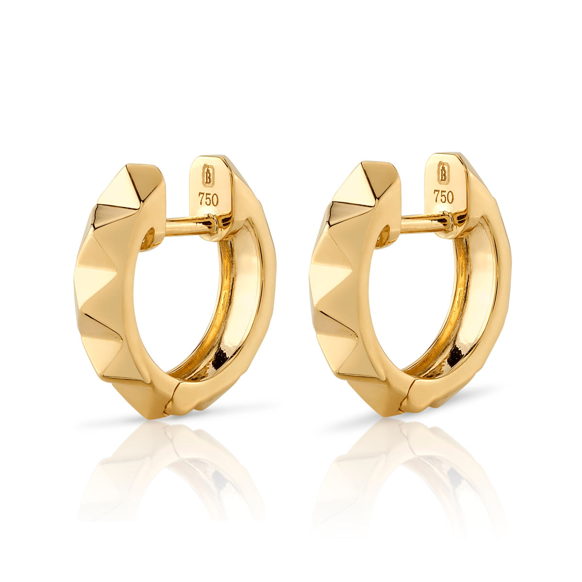 deBoulle Collection Studded Pyramid Earrings