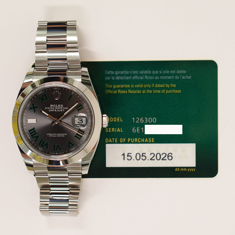 Rolex Datejust 41mm Wimbledon Dial 126300 (2026)