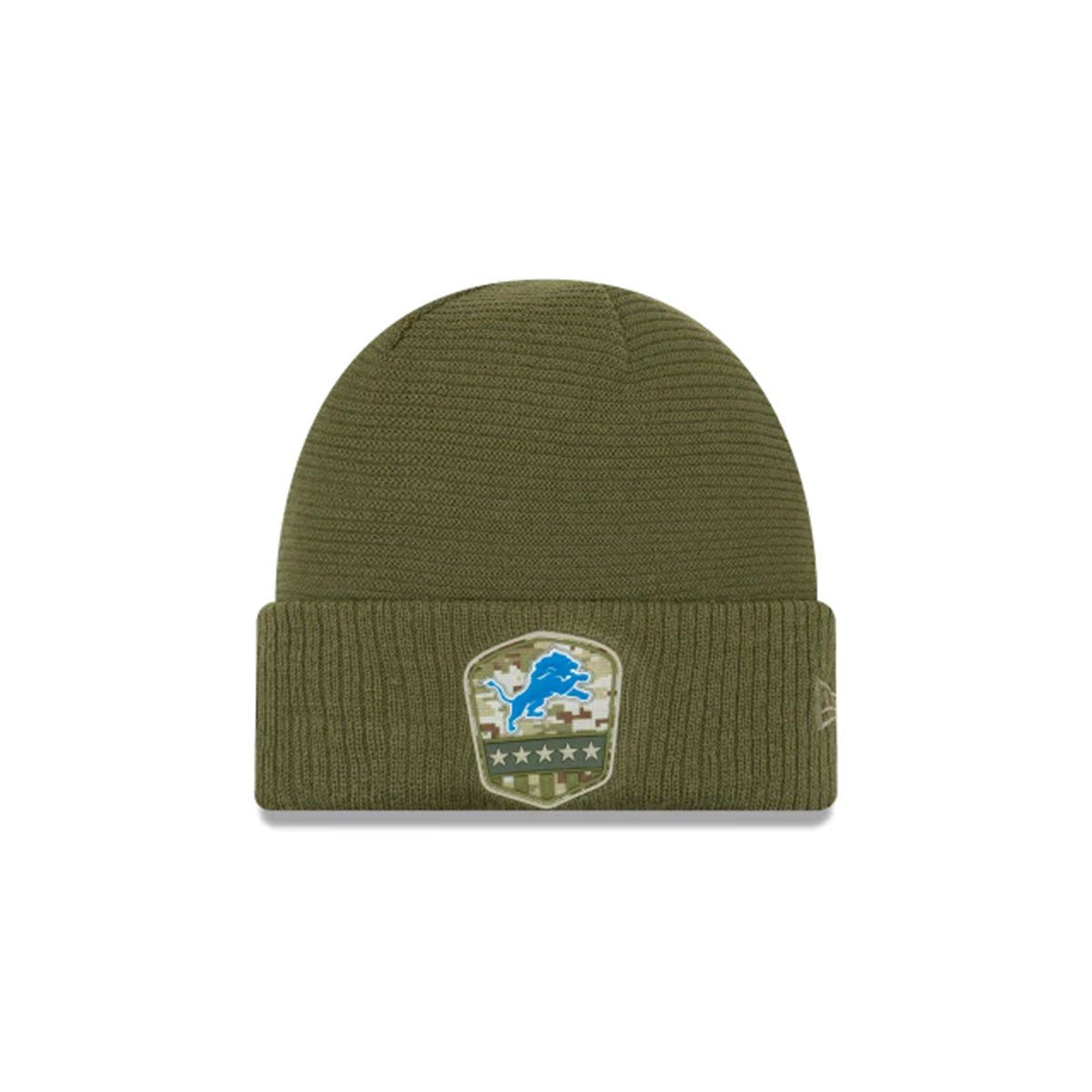DETROIT LIONS SALUTE TO SERVICE CUFF KNIT GREEN/TEAL