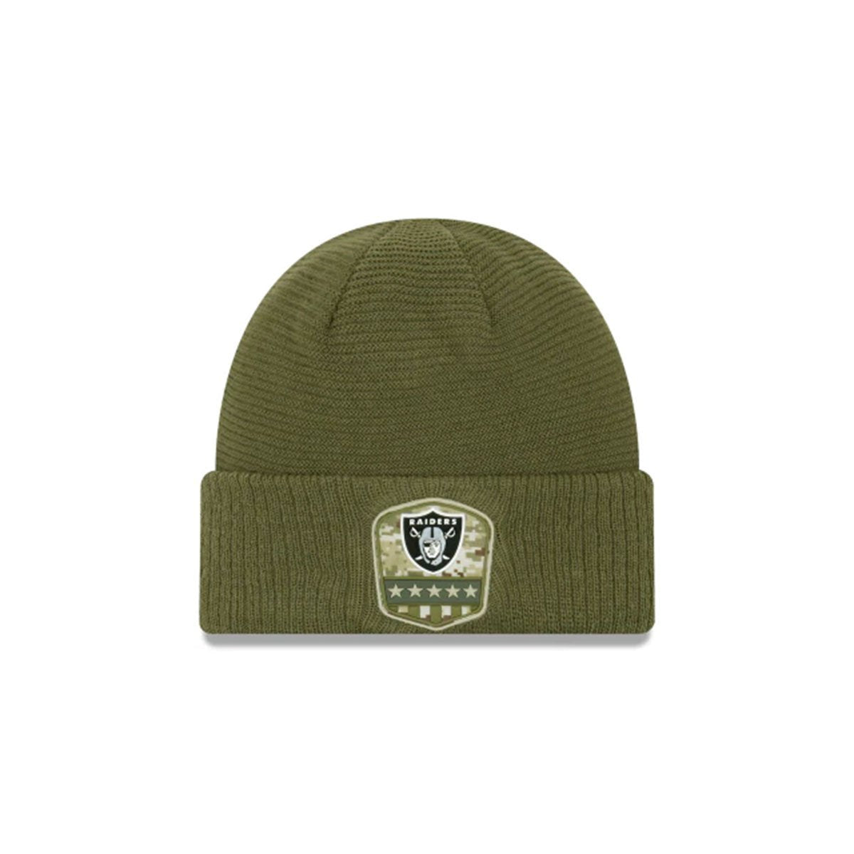 OAKLAND RAIDERS SALUTE TO SERVICE CUFF KNIT GREEN/BLACK