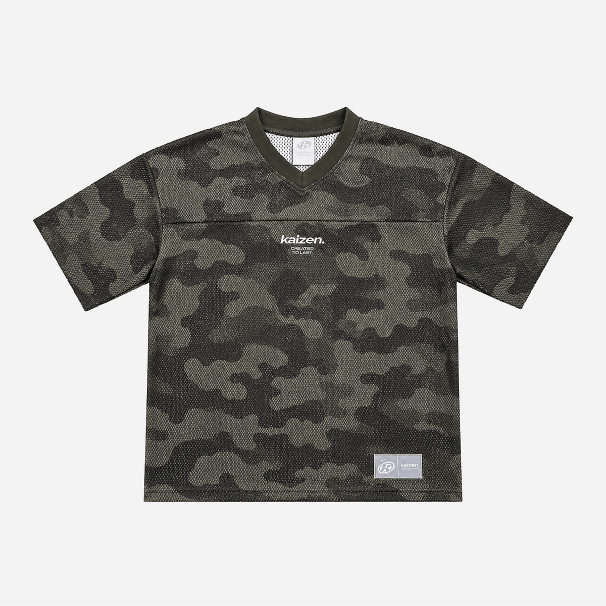 KAIZEN MARKET CAMO MESH JERSEY — XS — Front View
