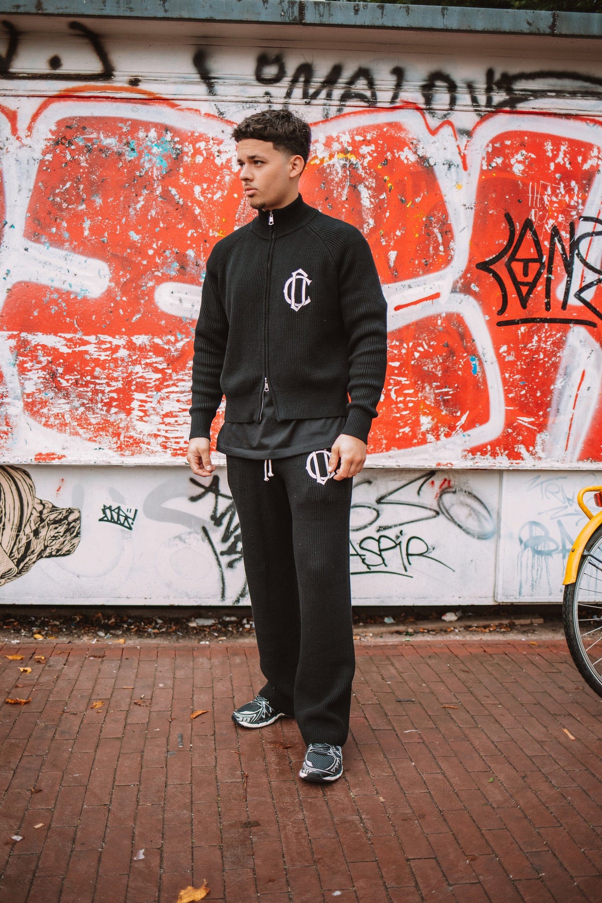 Cardair CD Emblem Knit Joggers - Black — S — Back View