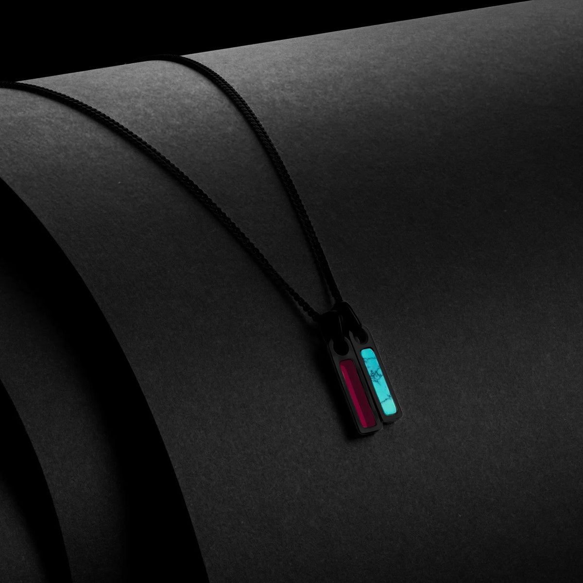 Birthstone Tag Pendant - Stealth