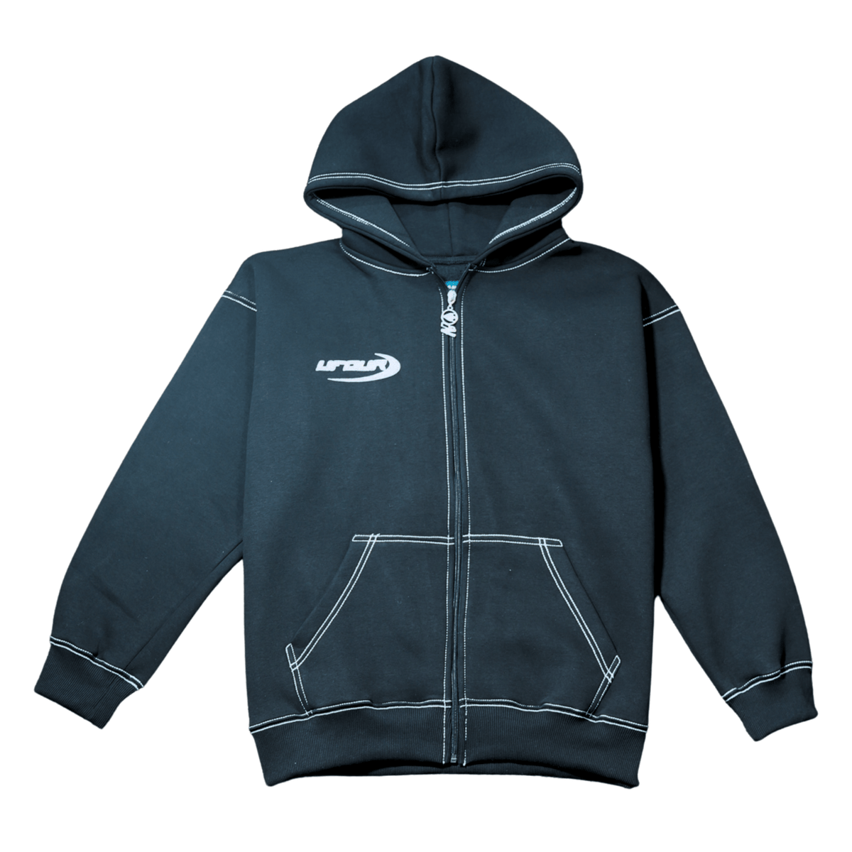 Vfour Ldn Powerline Zip Hoodie — S — Front View