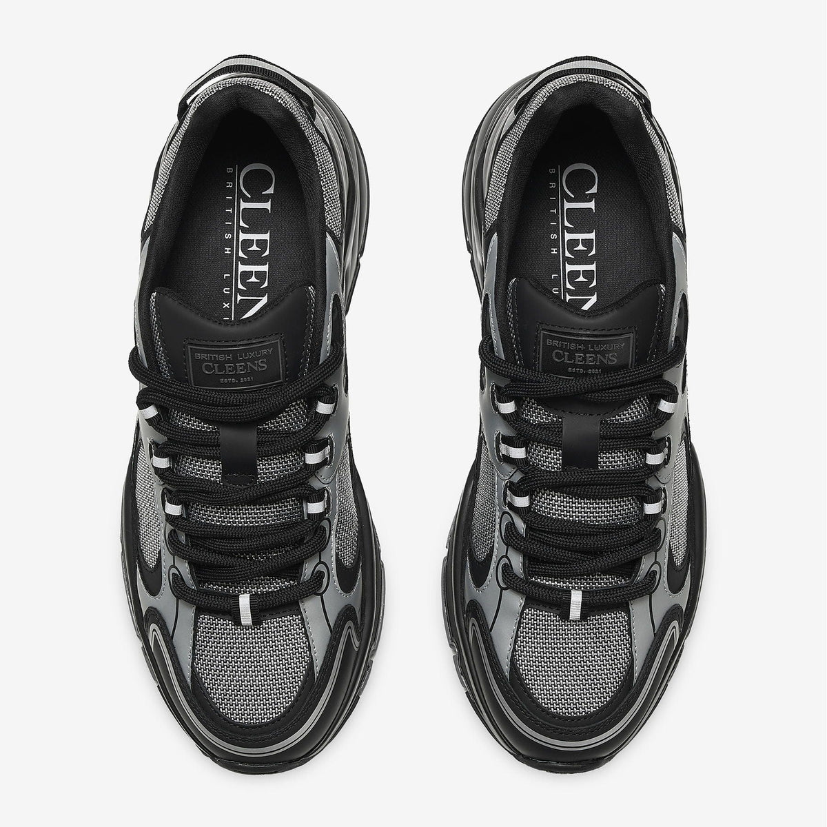 Cleens Pulse Runner 'Silver Bullet' — UK 3 | EU 37 | US 4 — Top View