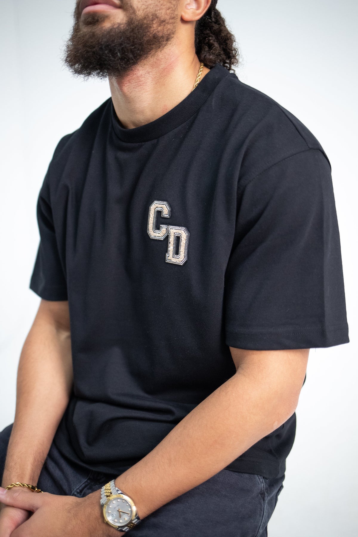 Cardair CD Logo T Shirt - Black — XS — Back View