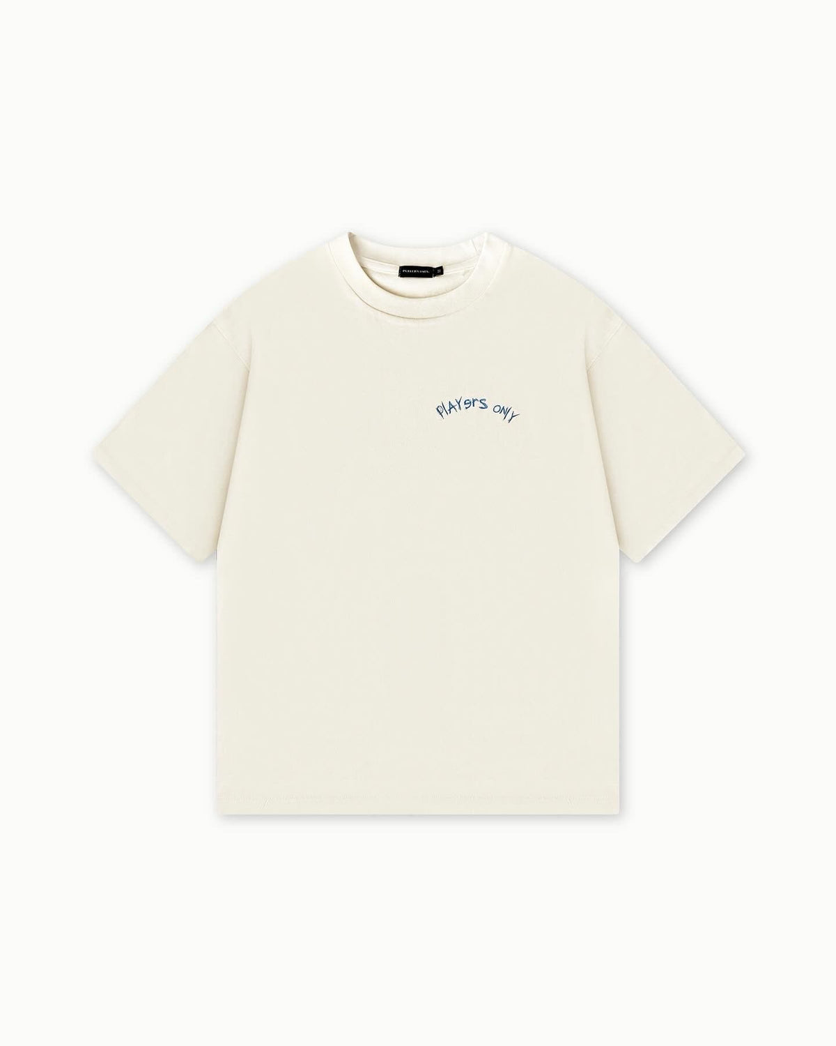 PLAYERS ONLY ECRU PLAYERS CLUB TEE — XS — Side View