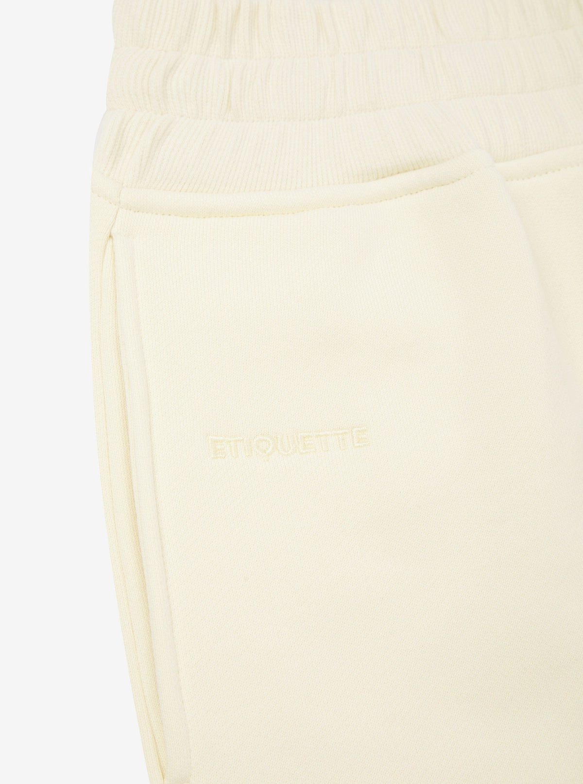 Etiquette Core Short 'Buttermilk' — Buttermilk — Size S — Top View