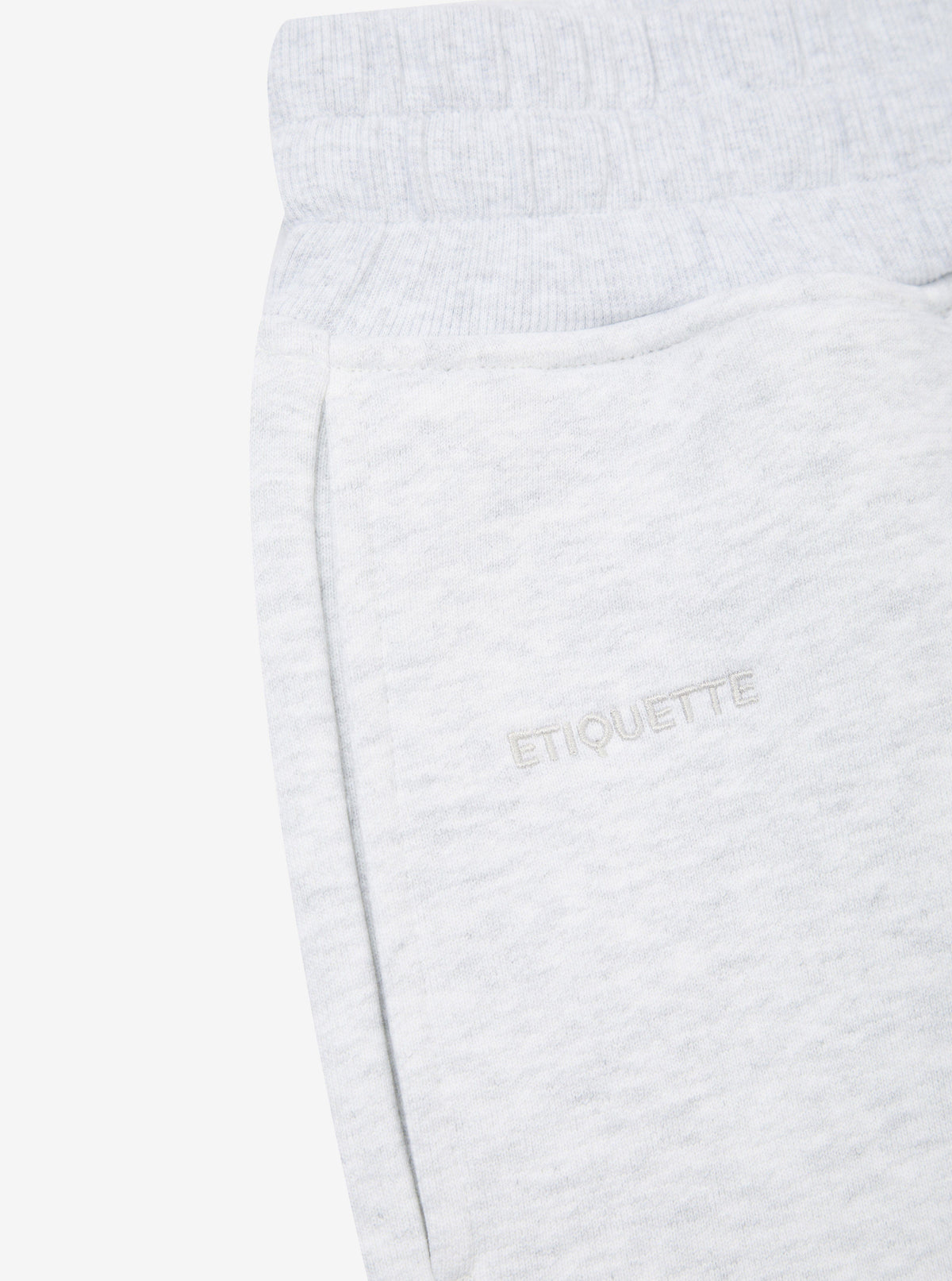 Etiquette Core Short 'Light Grey' — Light Grey Heather — Size S — Back View