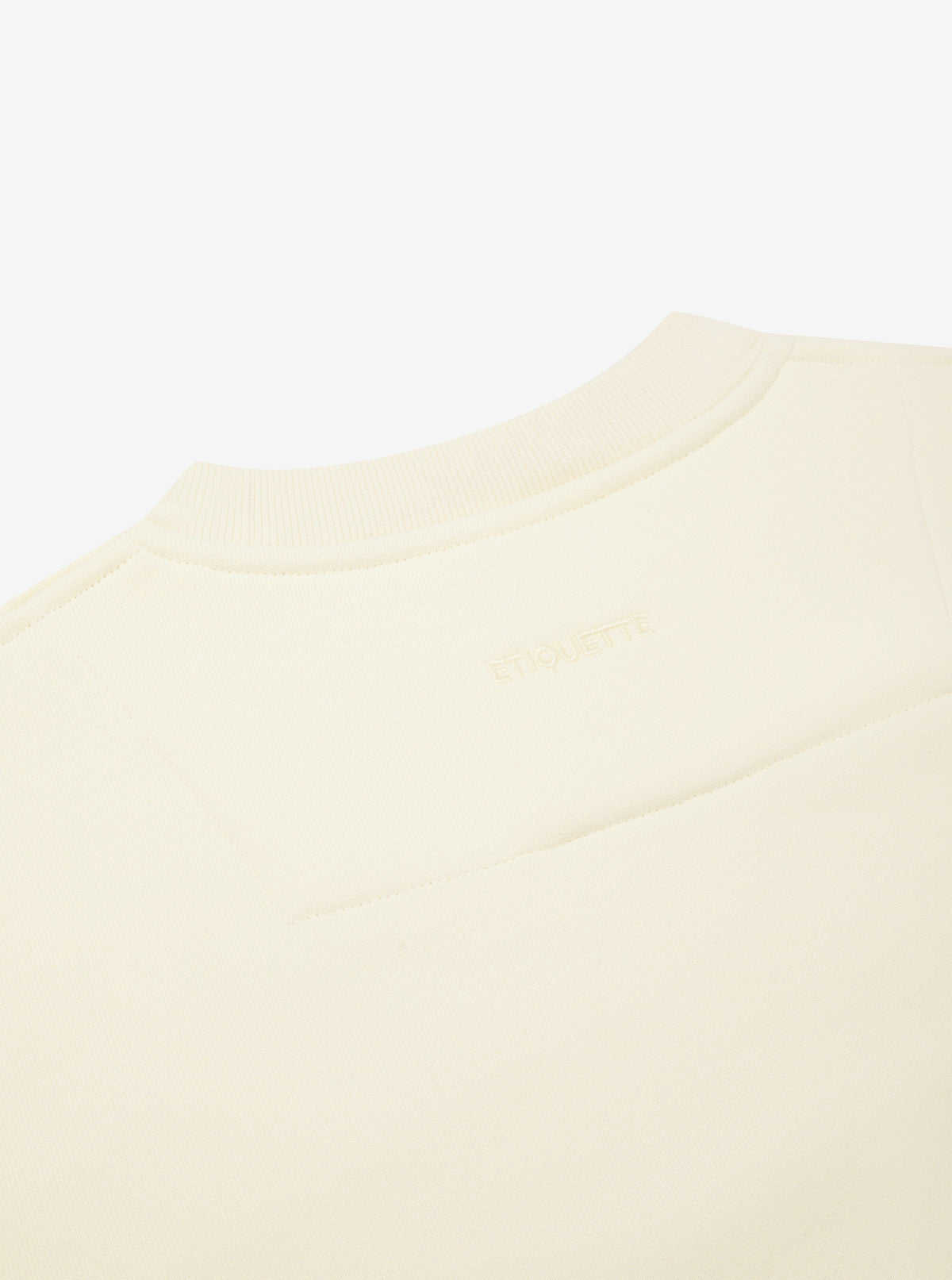 Etiquette Core Crew 'Buttermilk' — Buttermilk — Size S — Lifestyle View