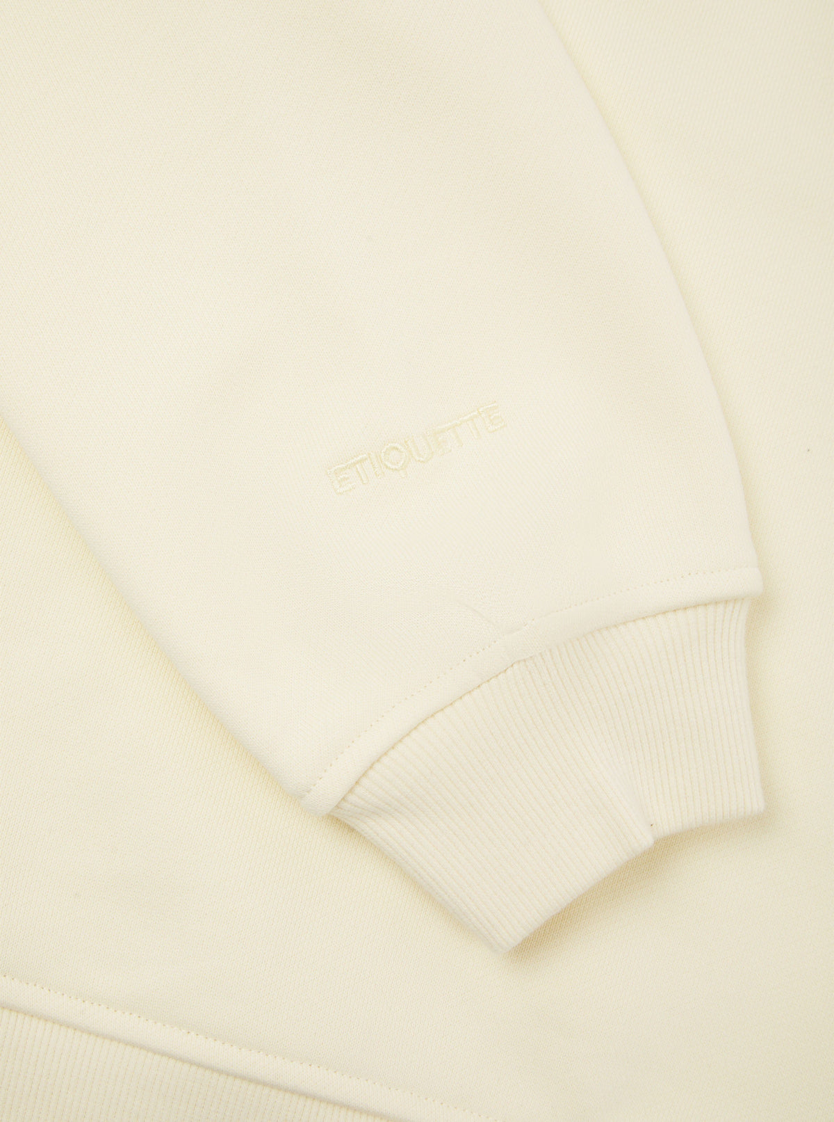 Etiquette Core Crew 'Buttermilk' — Buttermilk — Size S — Detail View