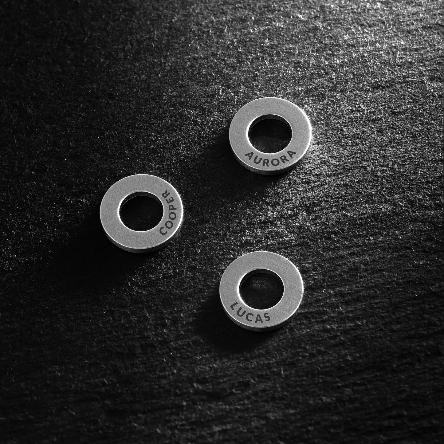 Family Rings Pendant - Silver