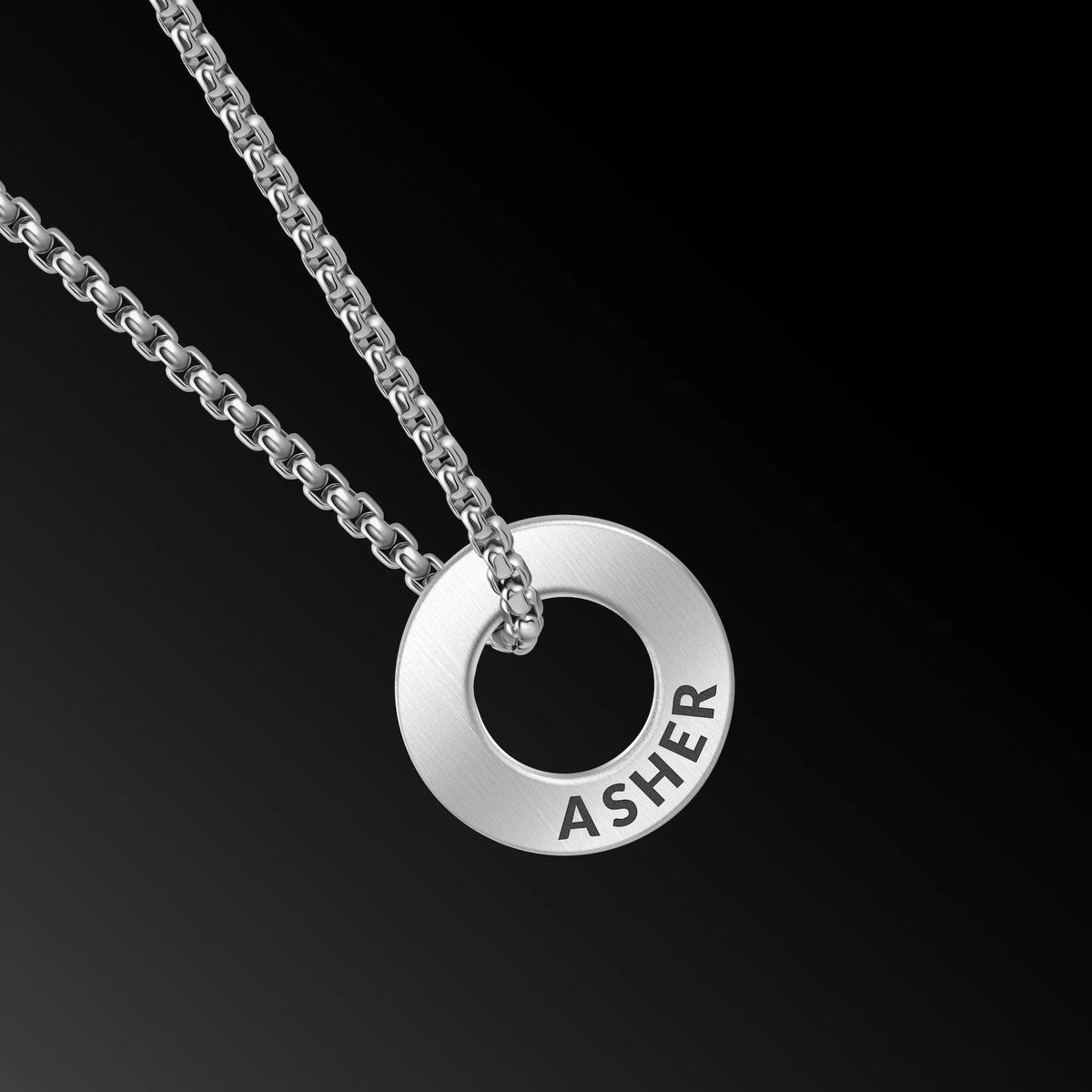 Family Rings Necklace - Silver