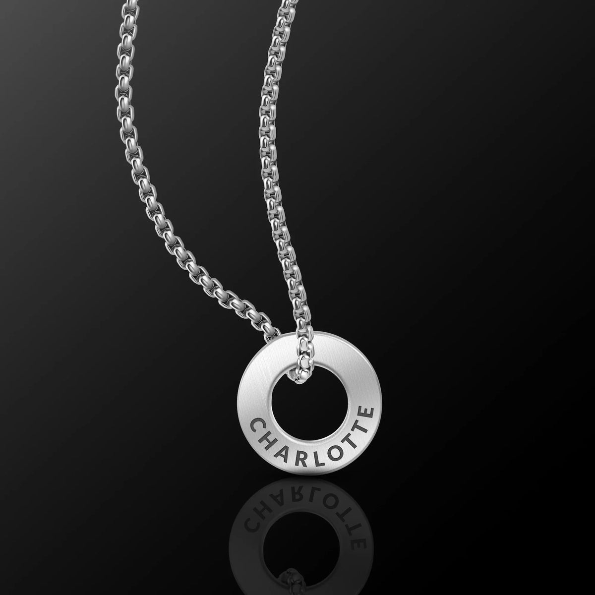 Family Rings Necklace - Silver