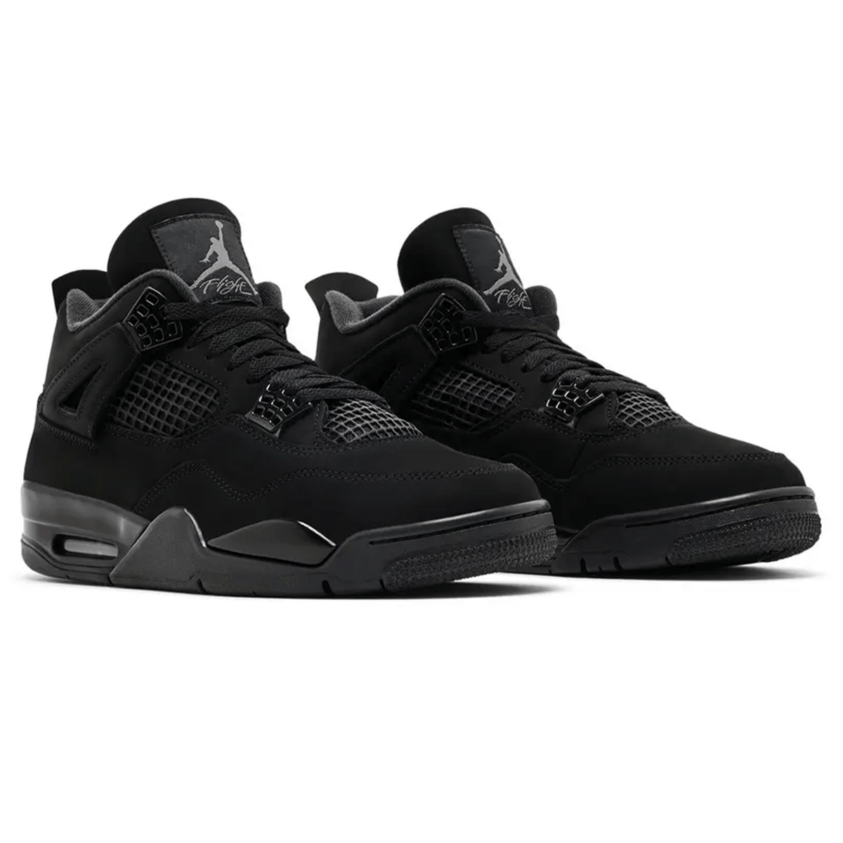 Air Jordan 4 Retro Black Cat 2025 — UK 3 | EU 35.5 | US 3.5 — Back View