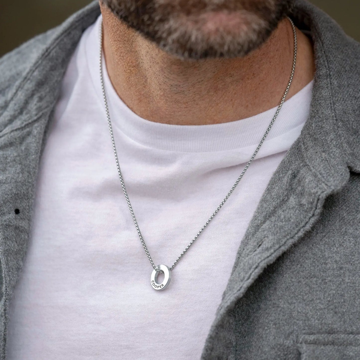 Family Rings Necklace - Silver