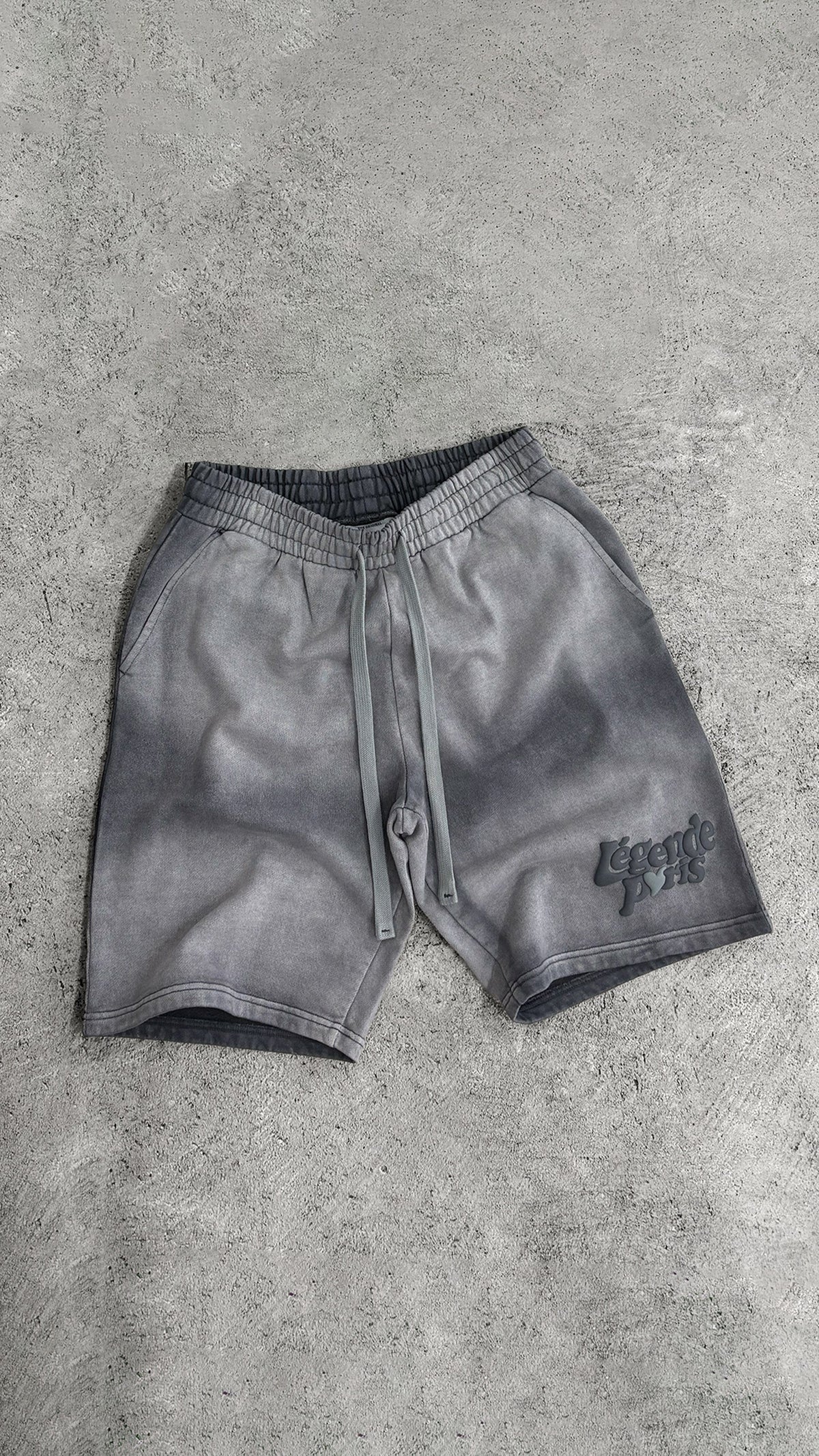 Legende Paris LND GRADIENT SHORT - CHARCOAL WASHED — XS — Detail View