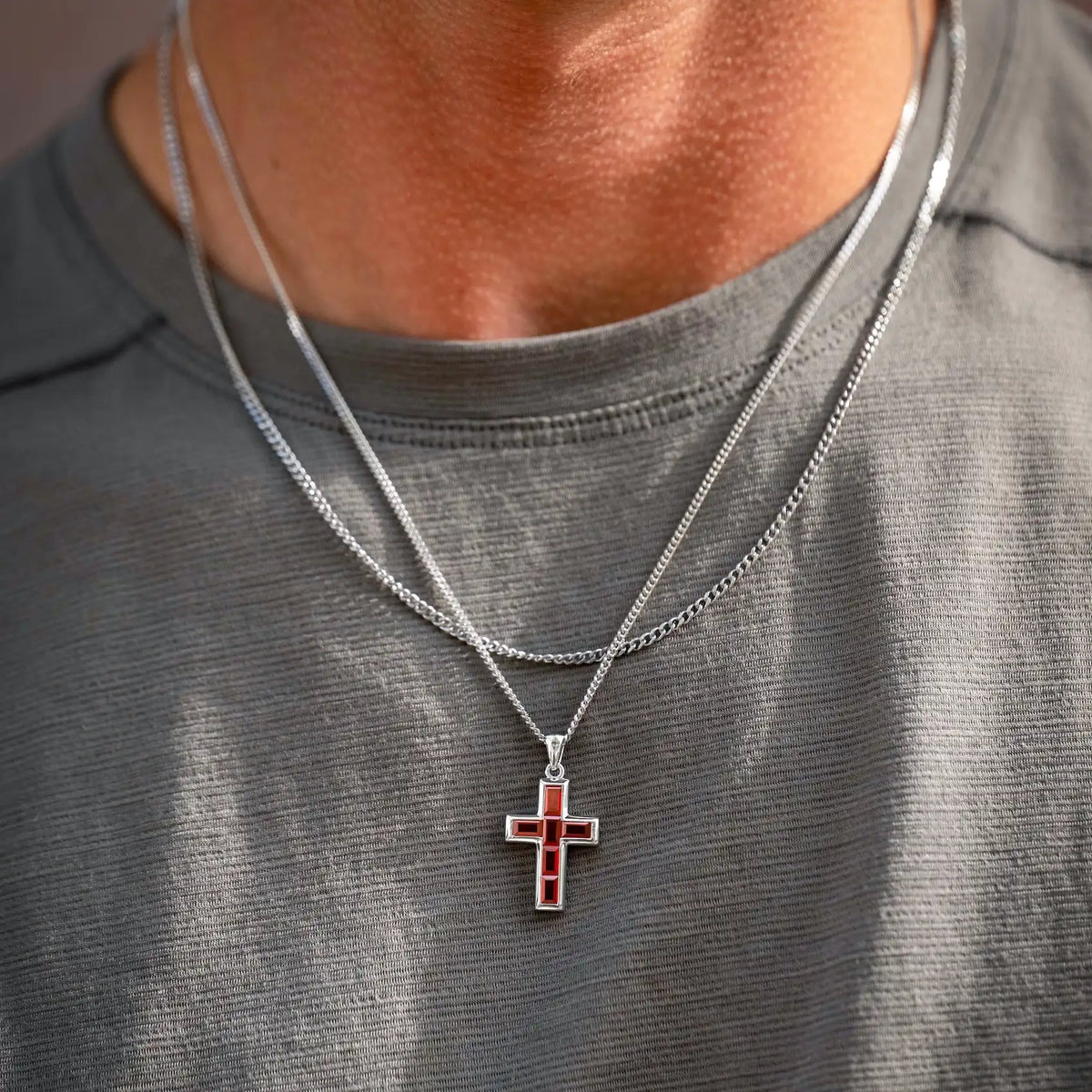 Stone Cross Set - Ruby Set