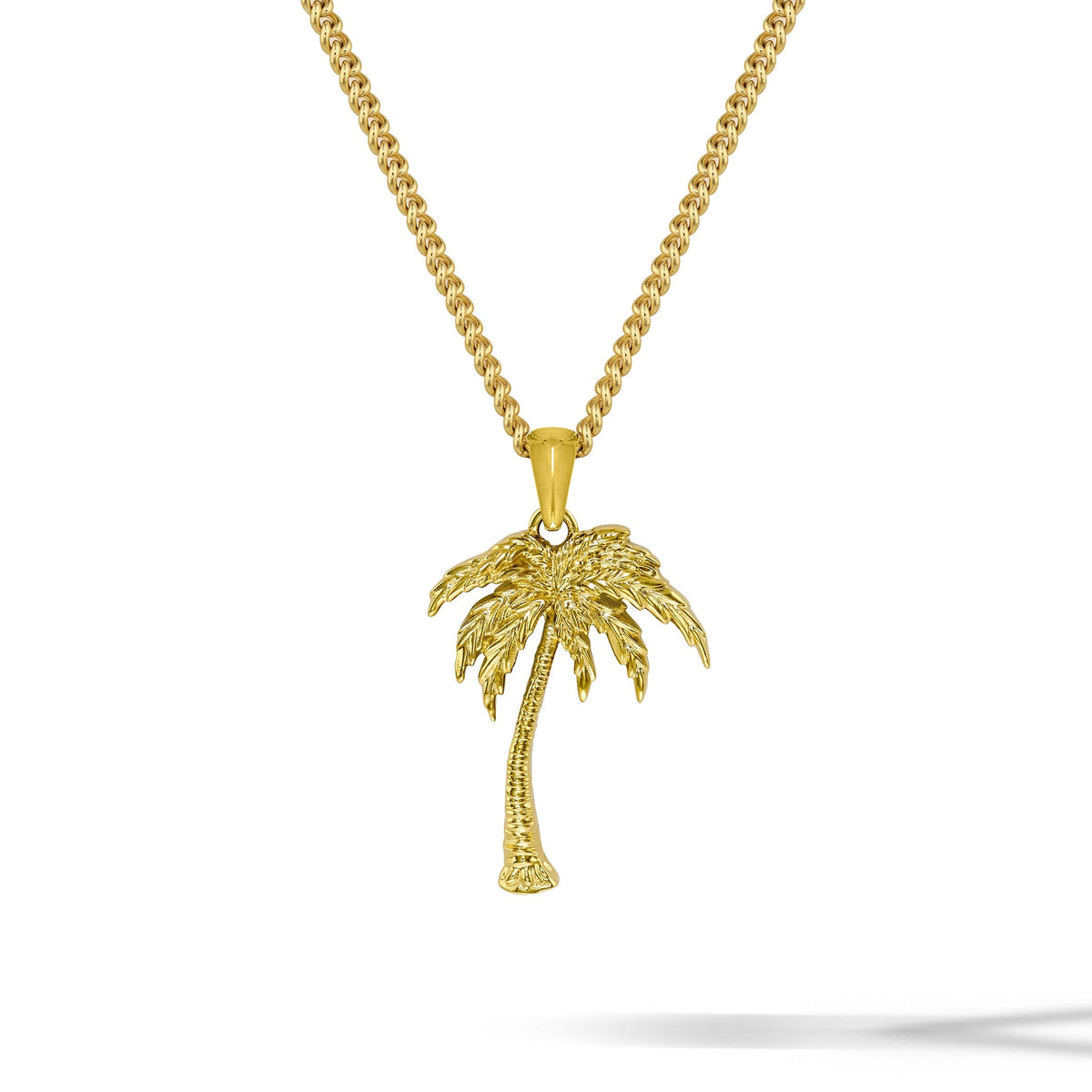 Unshakeable: Palm Tree Pendant - 14K Gold