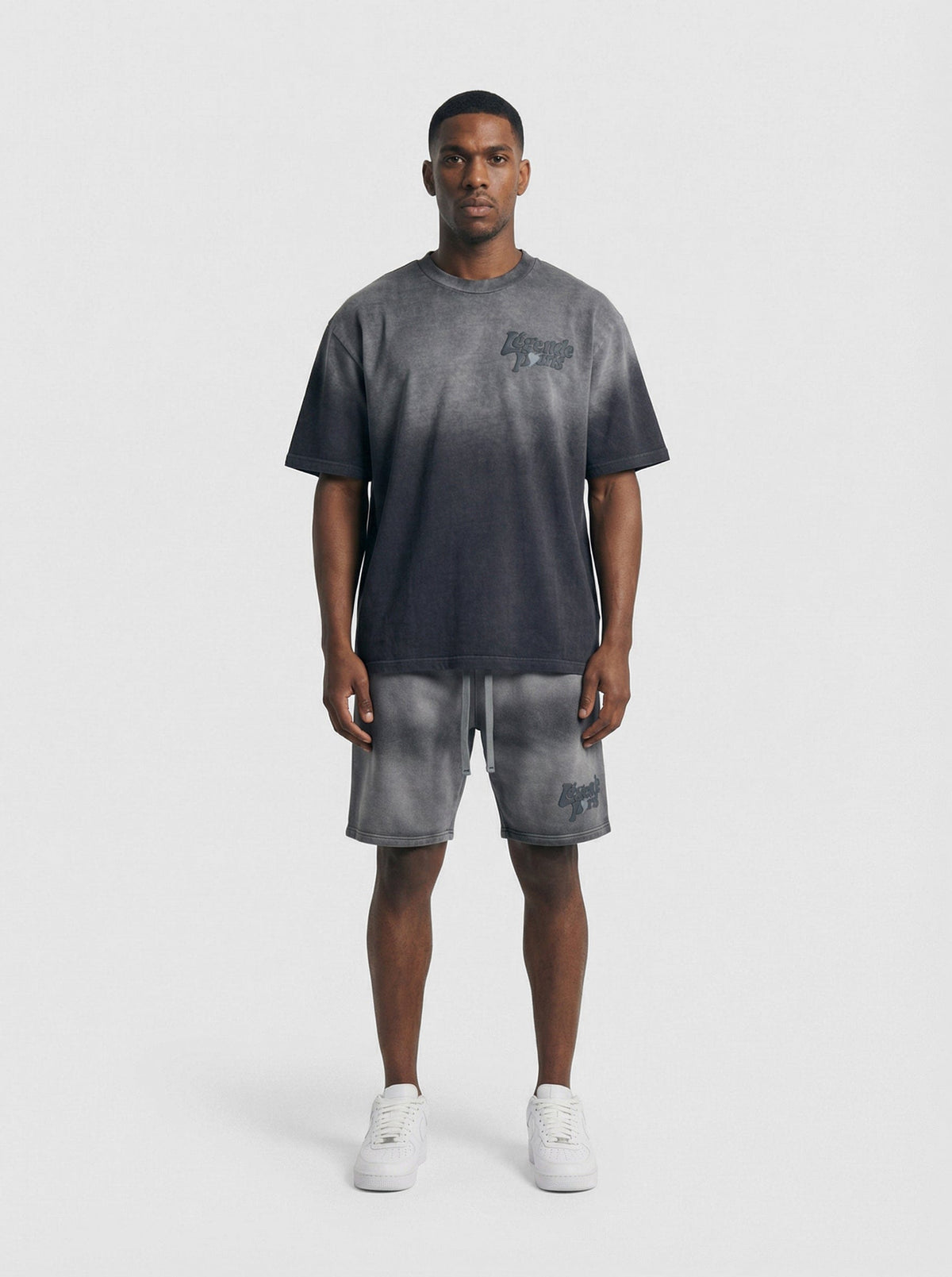 Legende Paris LND GRADIENT SHORT - CHARCOAL WASHED — XS — Back View
