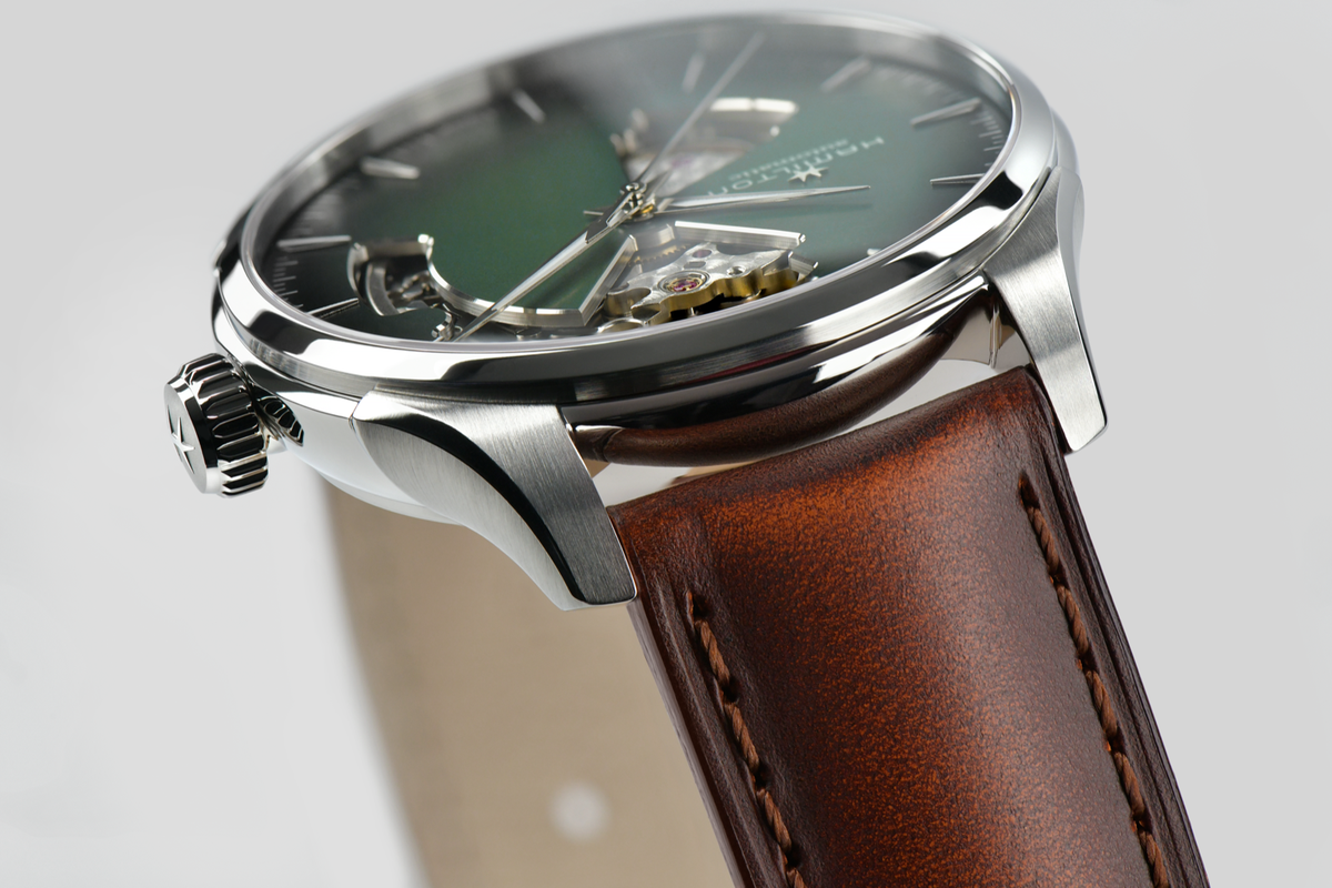 Hamilton Jazzmaster Open Heart Auto 40mm Green