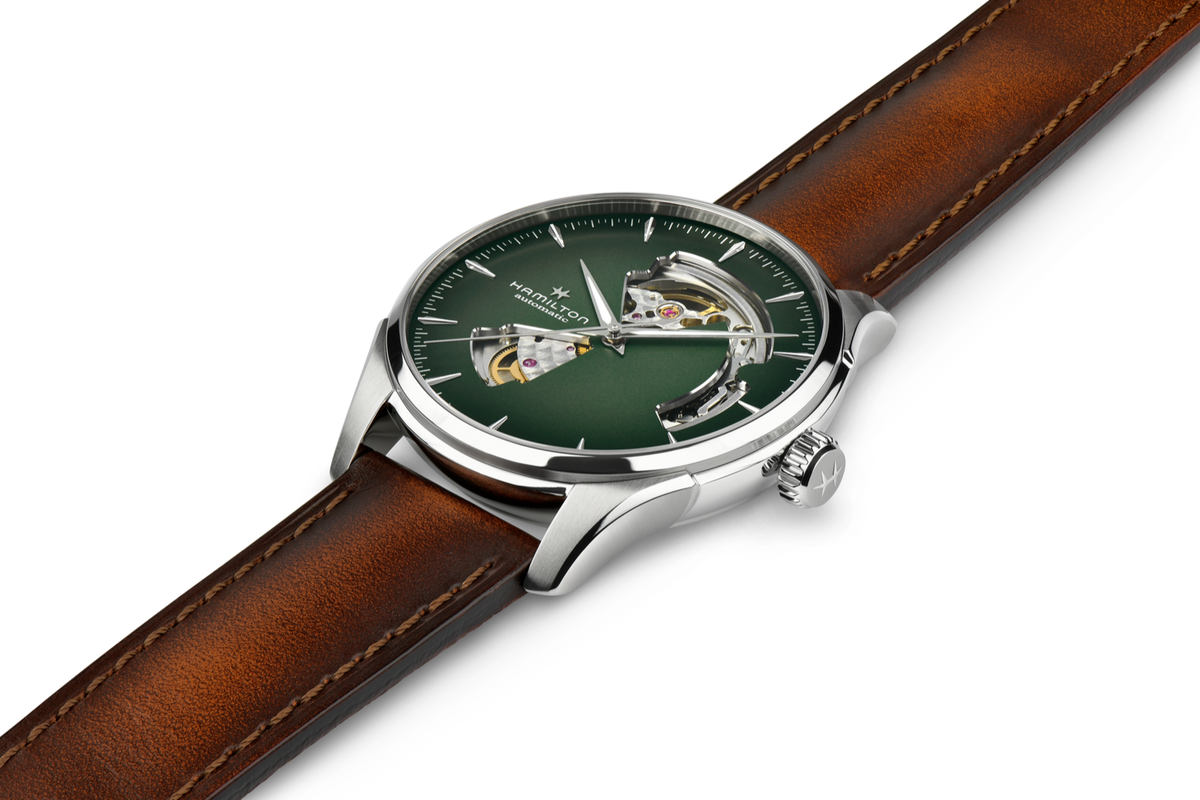 Hamilton Jazzmaster Open Heart Auto 40mm Green