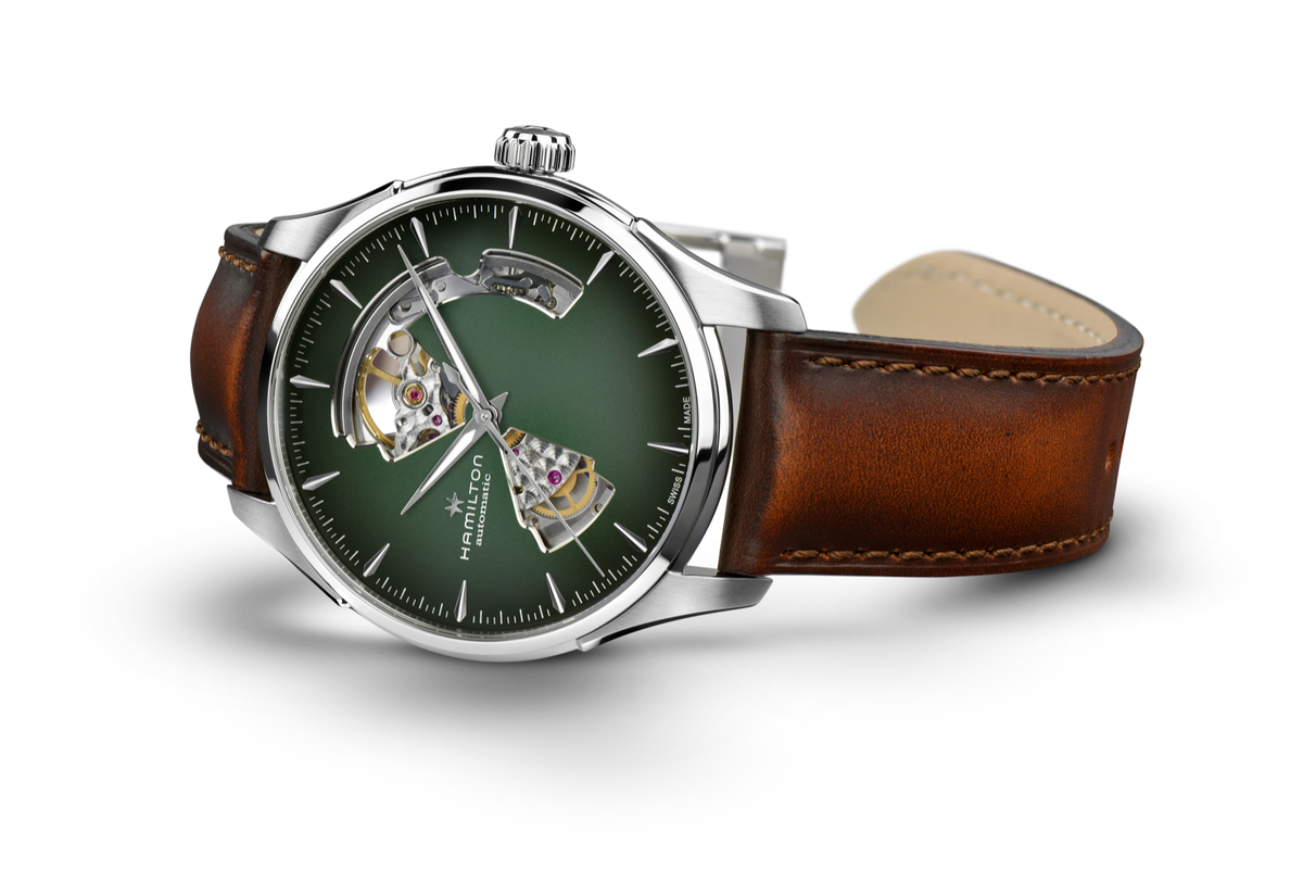 Hamilton Jazzmaster Open Heart Auto 40mm Green