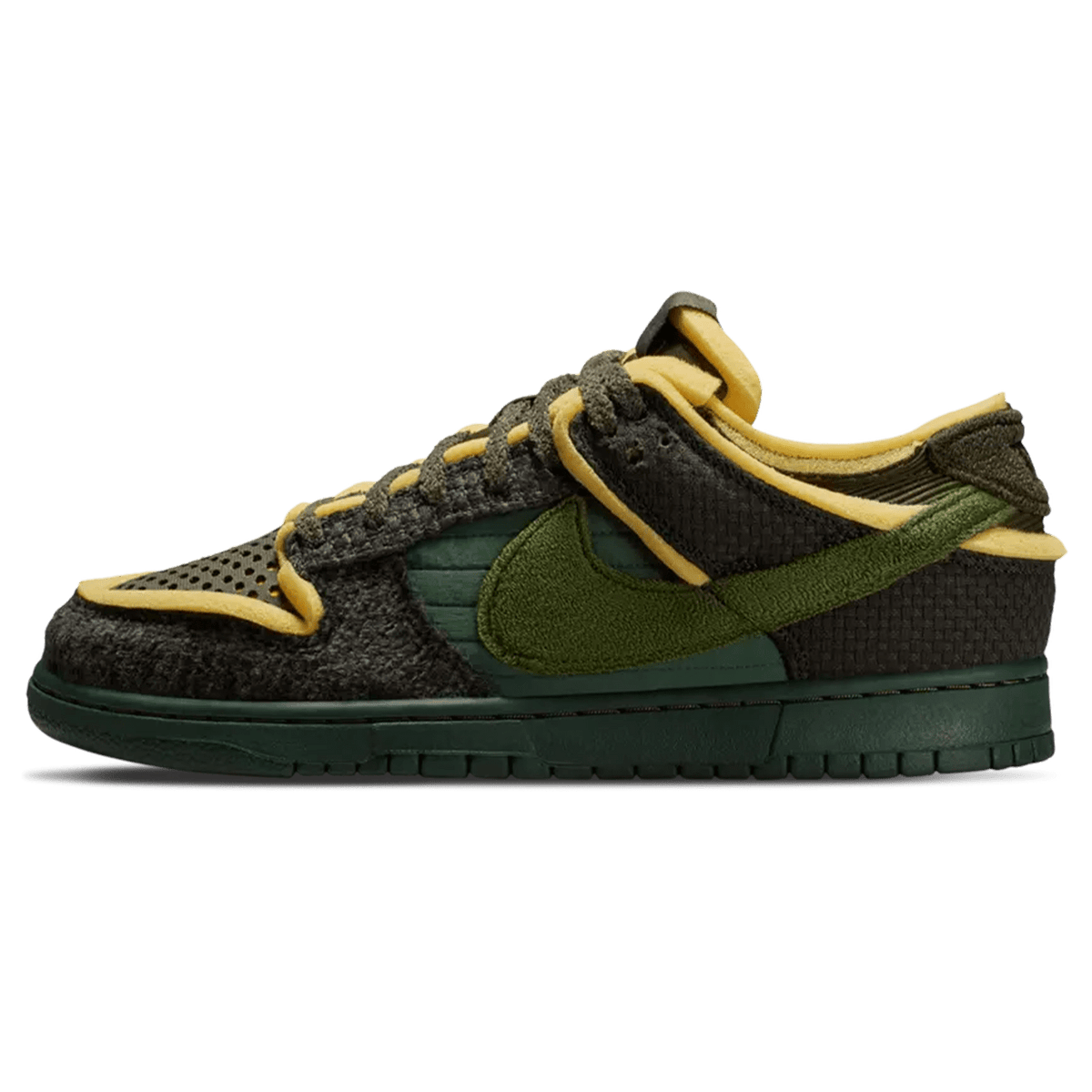 Cactus Plant Flea Market x Nike Dunk Low 'Swamp Sponge Pack - Sequoia' — UK 3 | EU 35.5 | US 3.5 — Front View