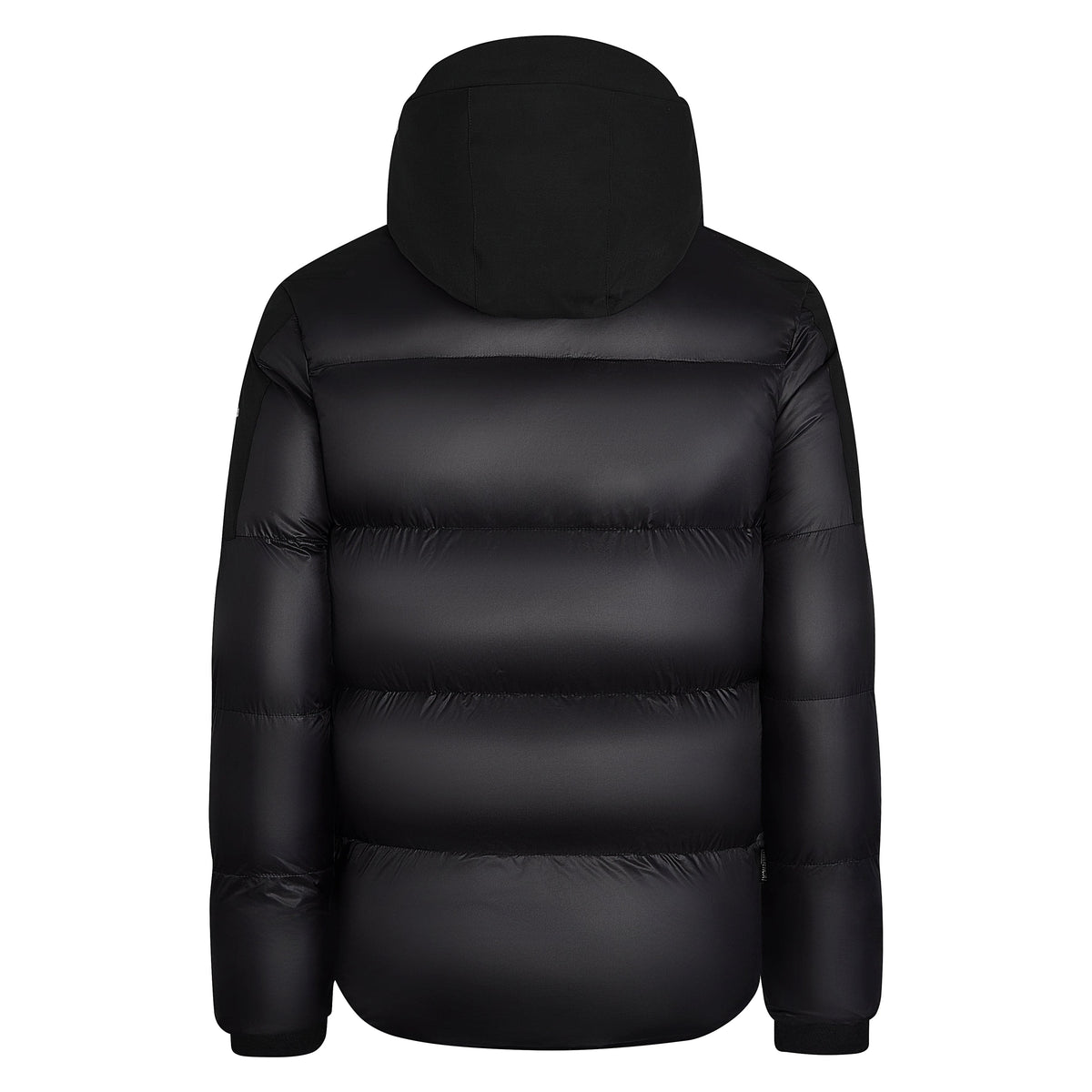 Helvetica Mountain Pioneers Queyras Hooded Down Jacket — S — Back View