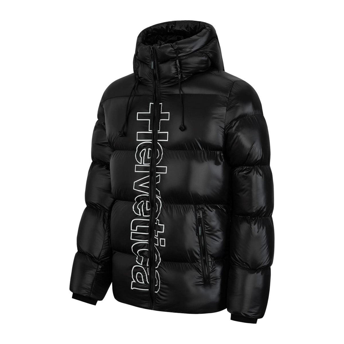 Helvetica Mountain Pioneers Silver 2 Hooded Down Jacket — S — Alternate View 7