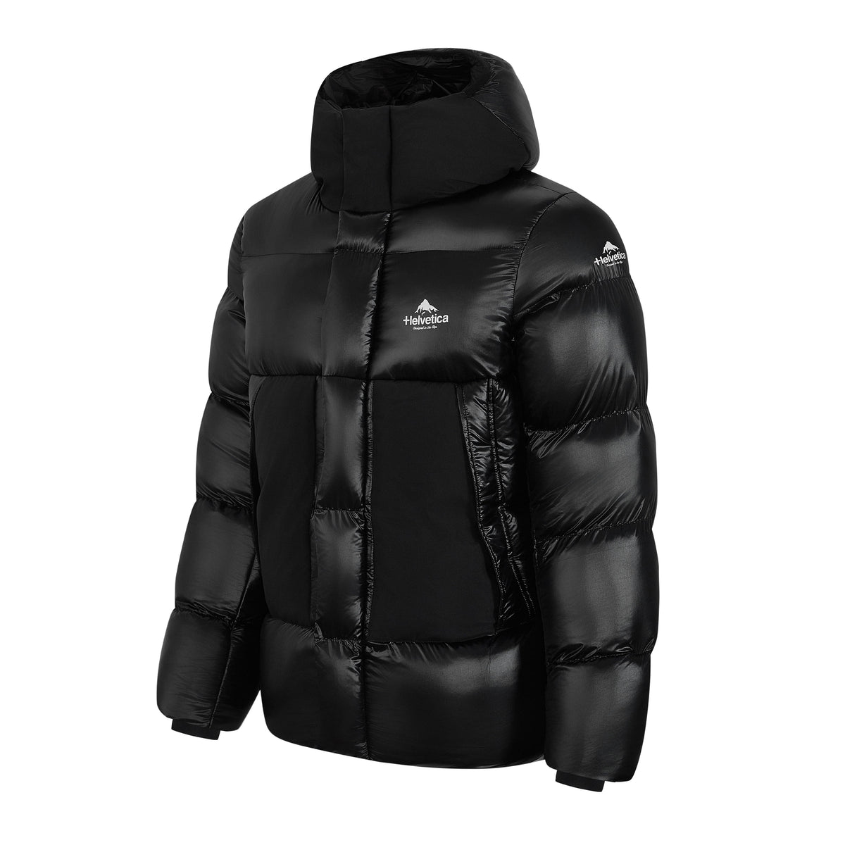 Helvetica Mountain Pioneers PINTO2 Hooded Down Jacket — S — Top View