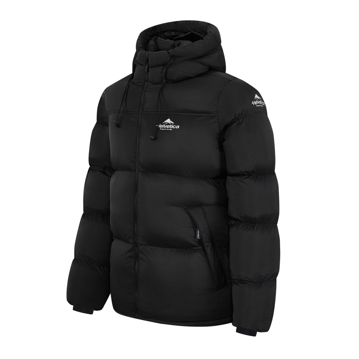 Helvetica Mountain Pioneers Middle Block Hooded Down Jacket — S — Alternate View 7