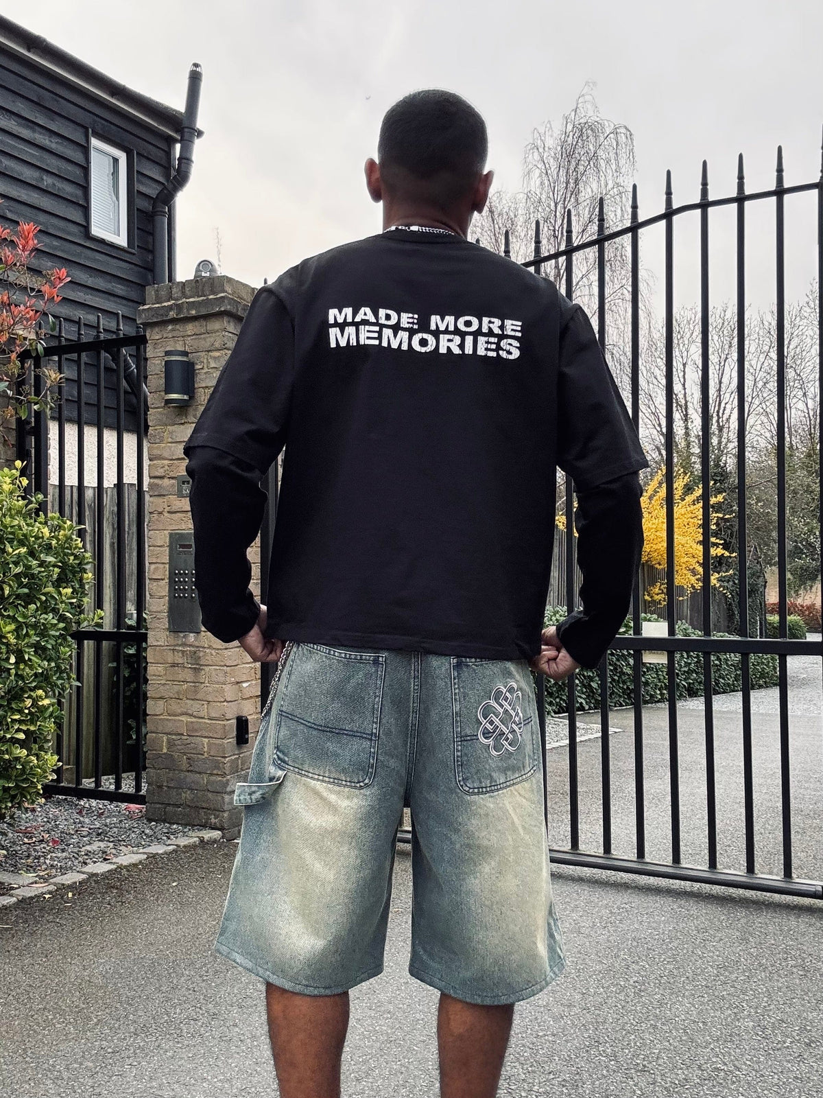 Benir Clothing Made Many Mistakes T-Shirt - Black — XS — Detail View