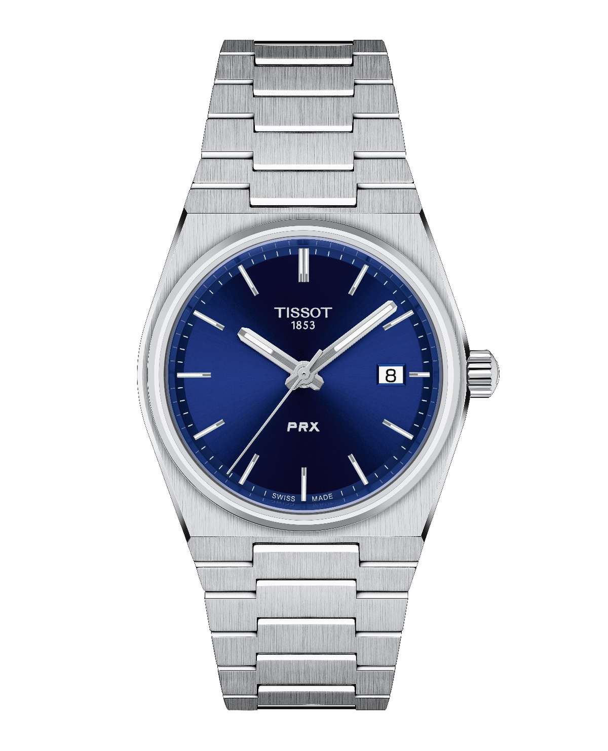 Tissot PRX Quartz 35mm Sunburst Blue T1372101104100