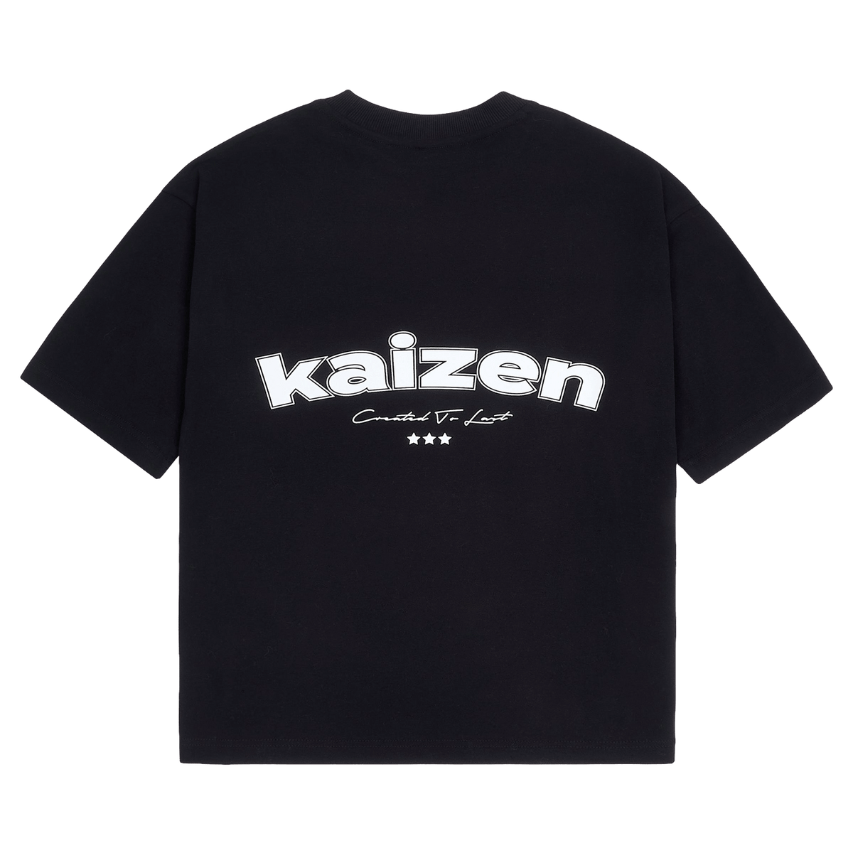 KAIZEN MARKET ARCH TEE BLACK — XS — Front View