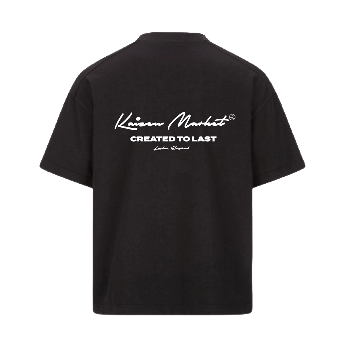 KAIZEN MARKET AUTOGRAPH TEE BLACK — SMALL — Front View