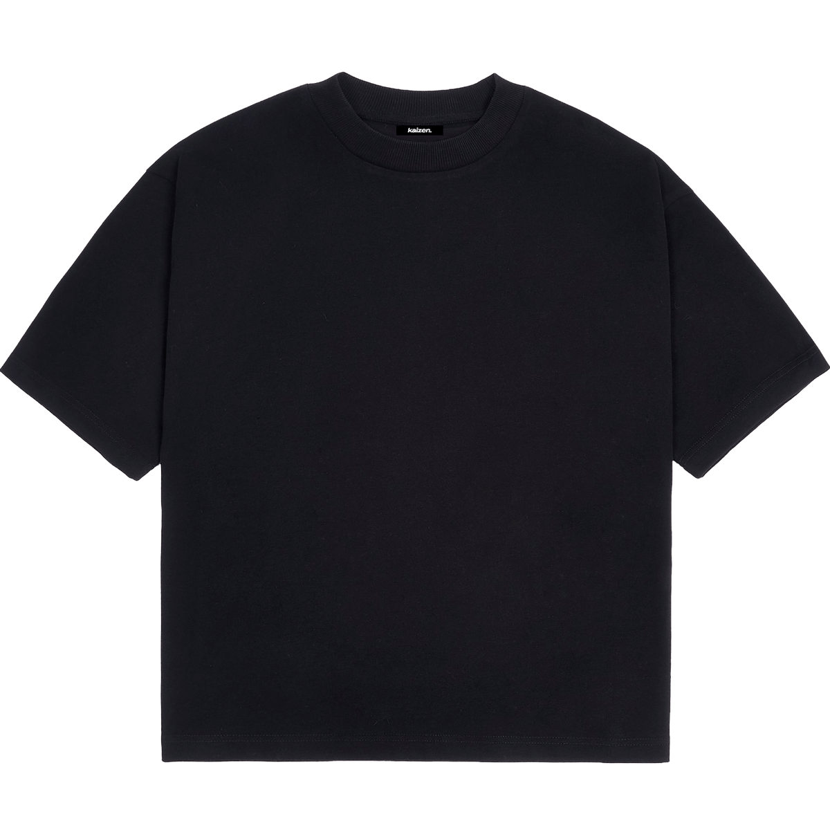 KAIZEN MARKET BLANK HEAVYWEIGHT TEE BLACK — XS — Front View