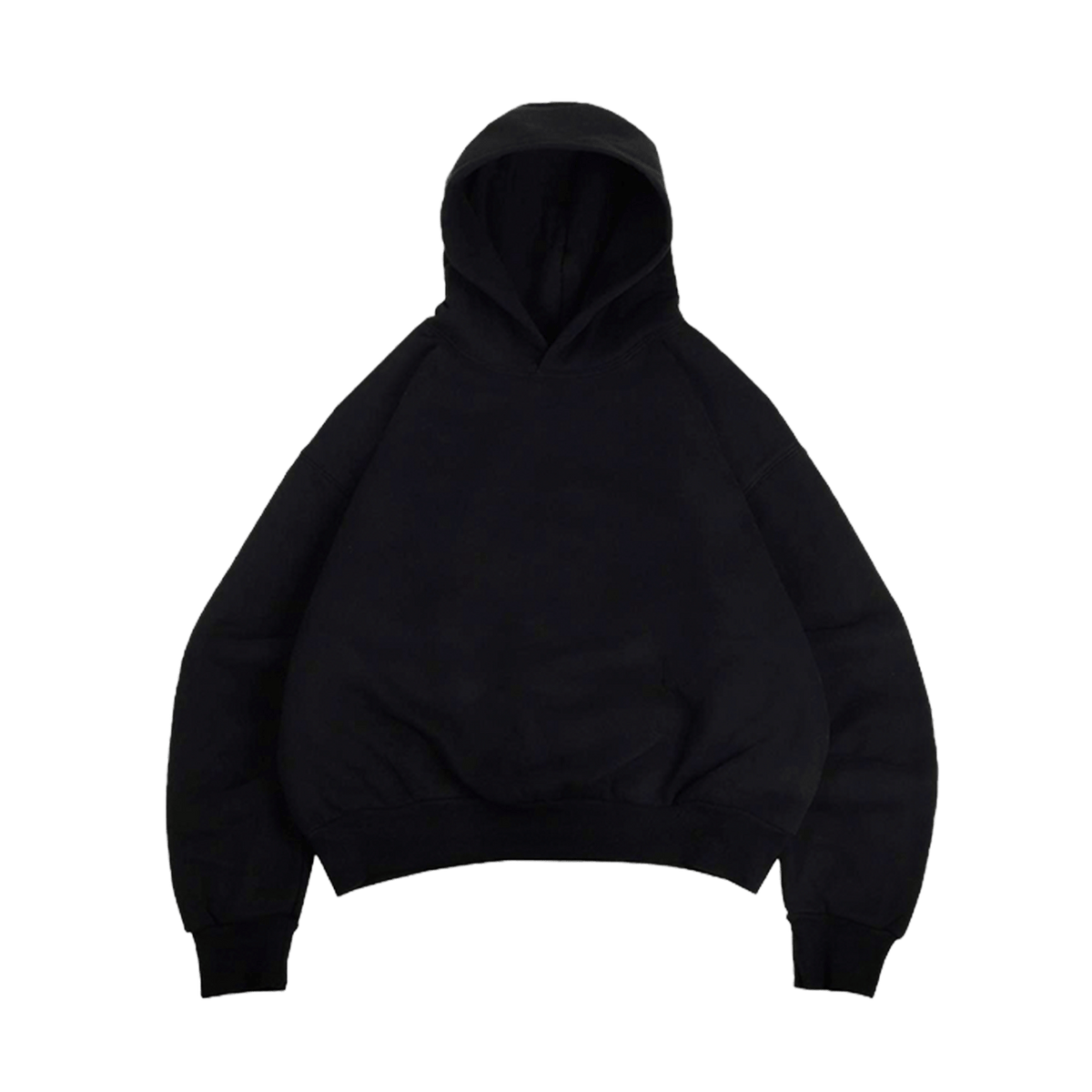 KAIZEN MARKET DOUBLE LAYERED HOODIE MIDNIGHT — XS — Front View