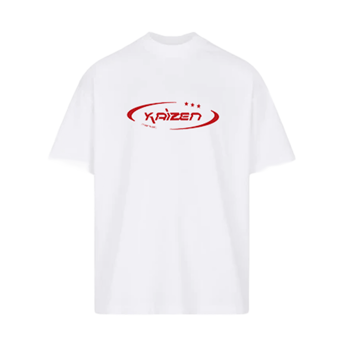 KAIZEN MARKET HI JACKER TEE WHITE — SMALL — Front View