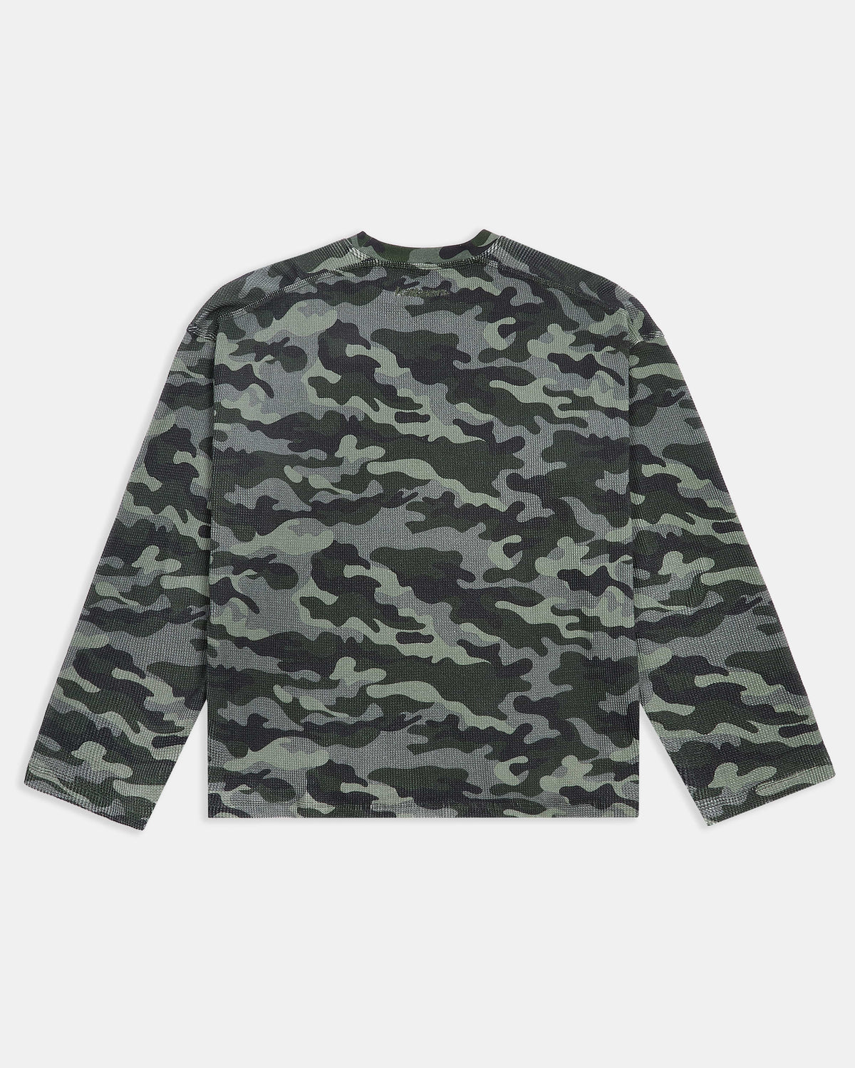 KAIZEN MARKET CAMO WAFFLE LONGSLEEVE — XS — Side View
