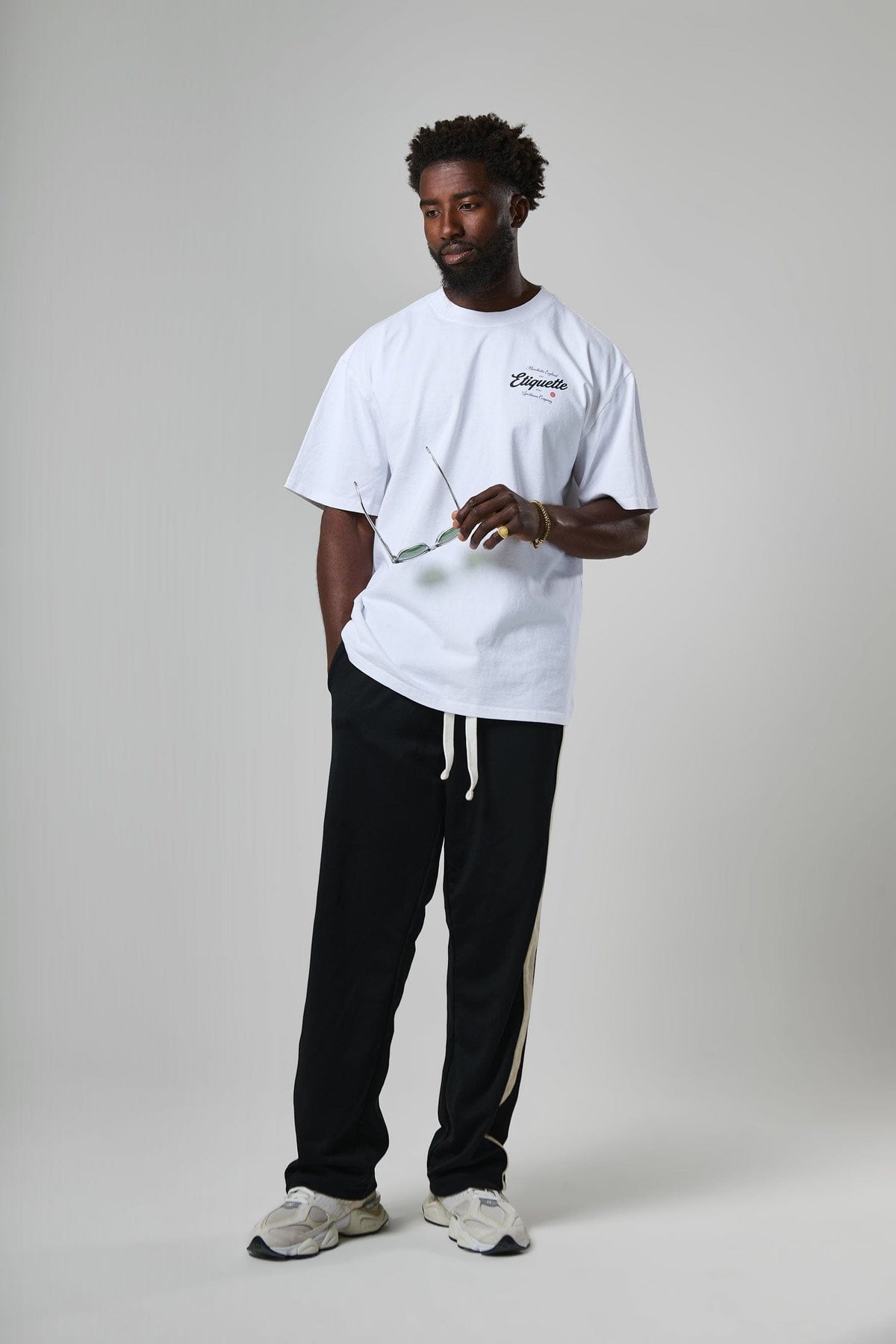 Etiquette The Rose Tee 'White' — Off White — Size S — Back View