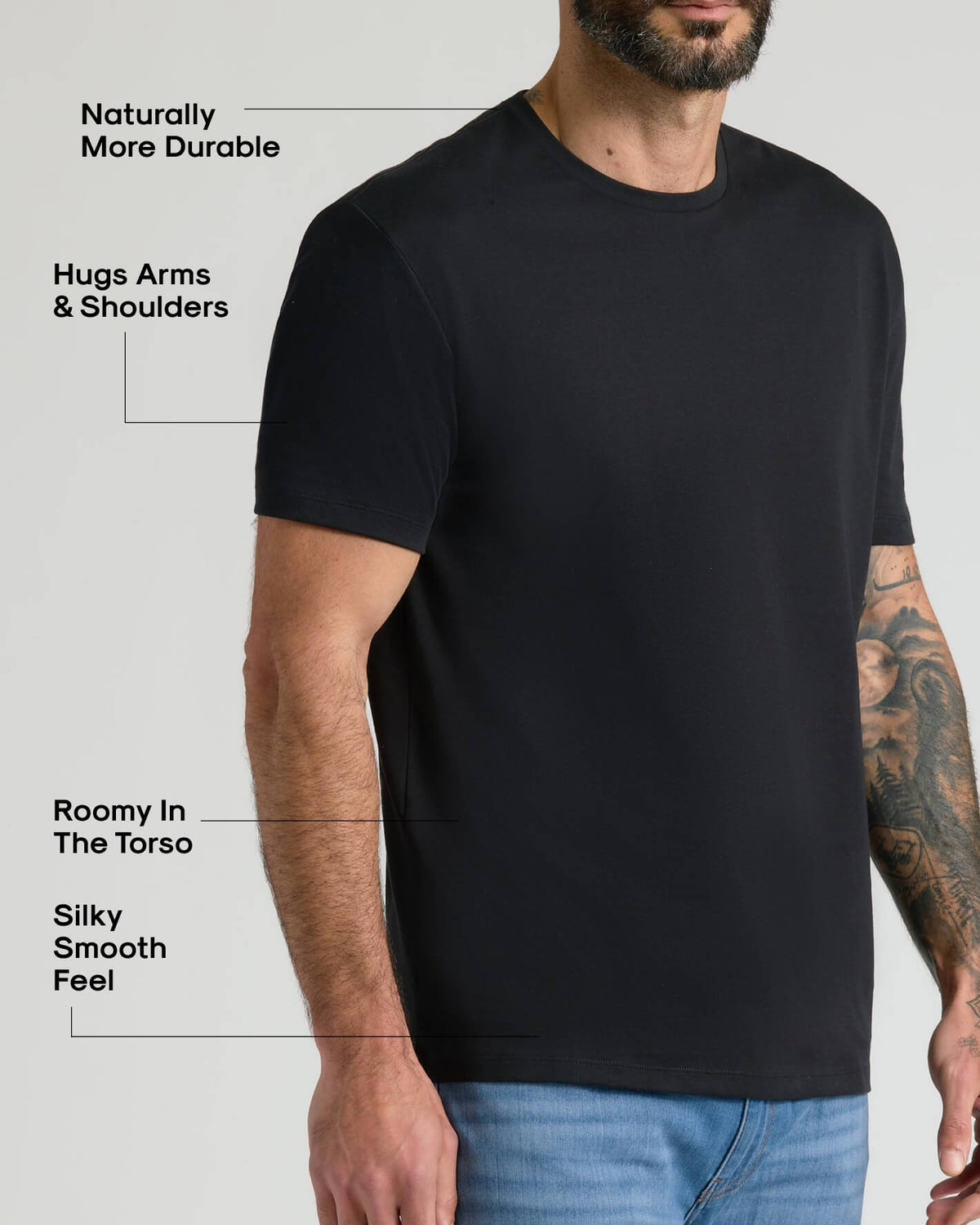 Pima Cotton Blend Crew 4-Pack