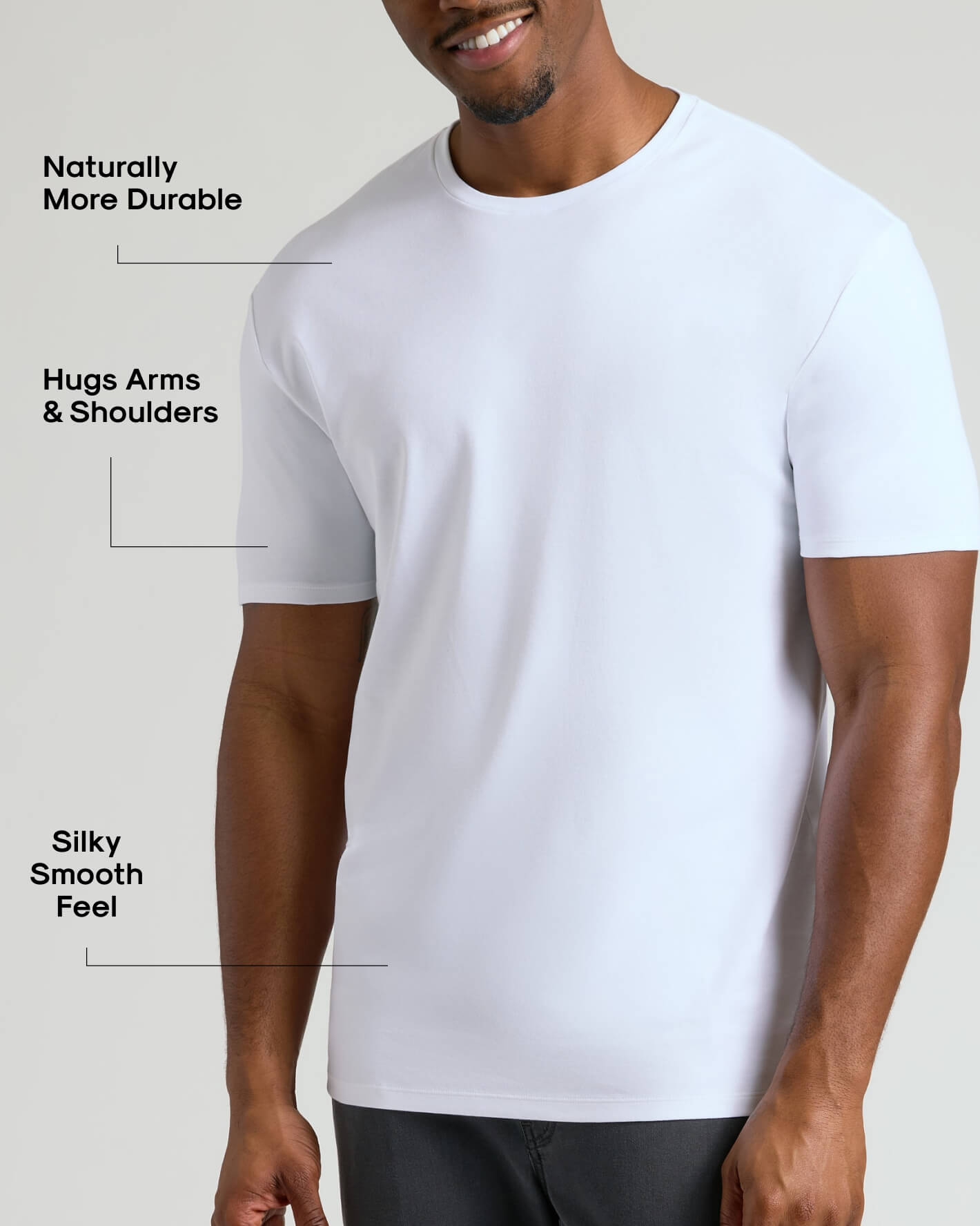 Tall Pima Cotton Blend Crew 4-Pack