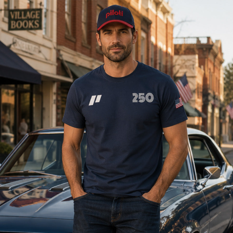 Men's Americana 250 T-Shirt - Darkest Blue