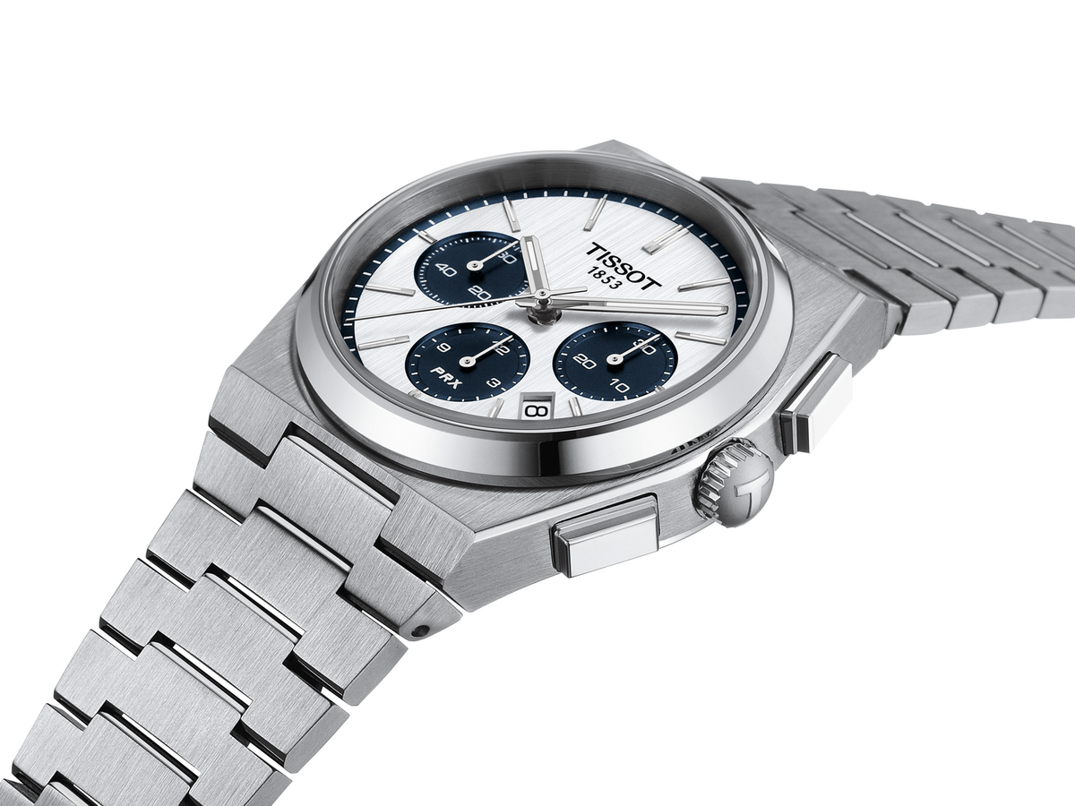 Tissot PRX Automatic 42mm White with blue sub-dials T1374271101101